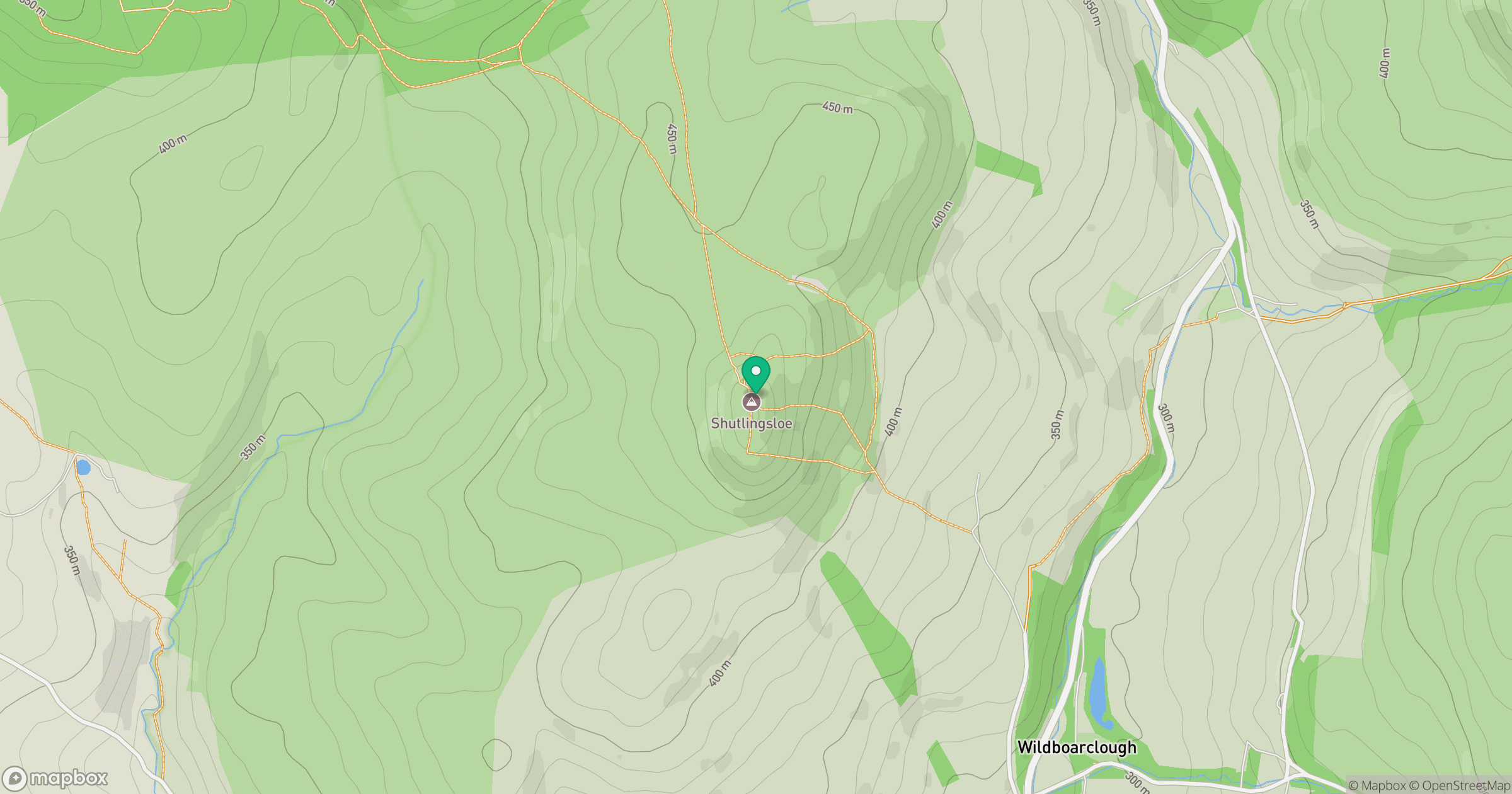 Shutlingsloe location map