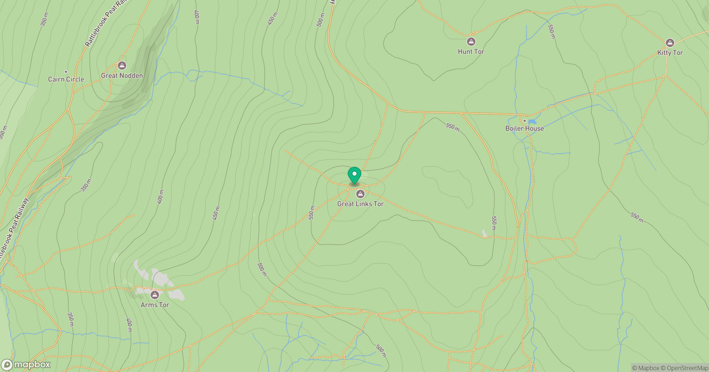 Great Links Tor location map