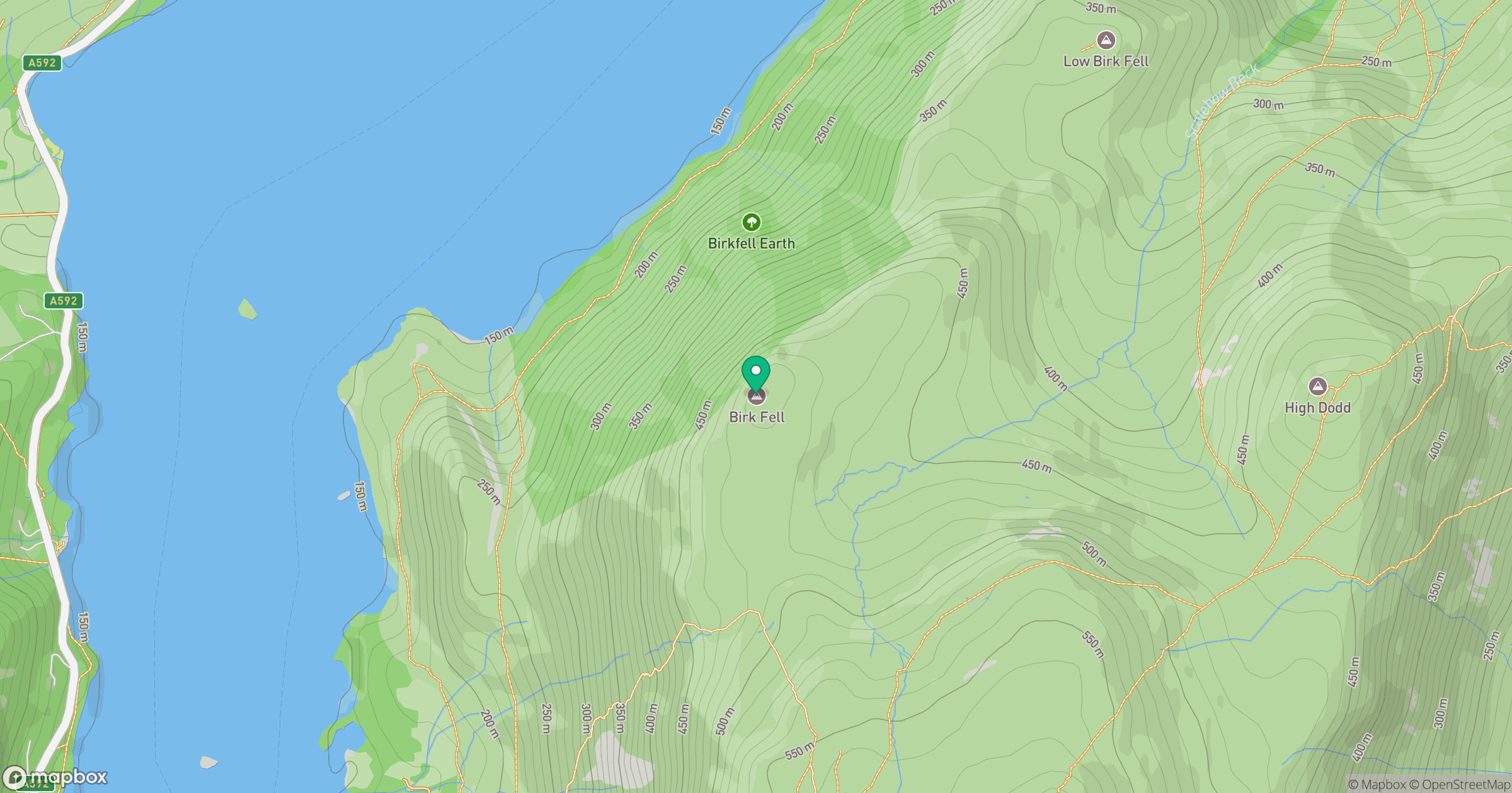 Birk Fell [Bleaberry Knott - Birk Fell] location map