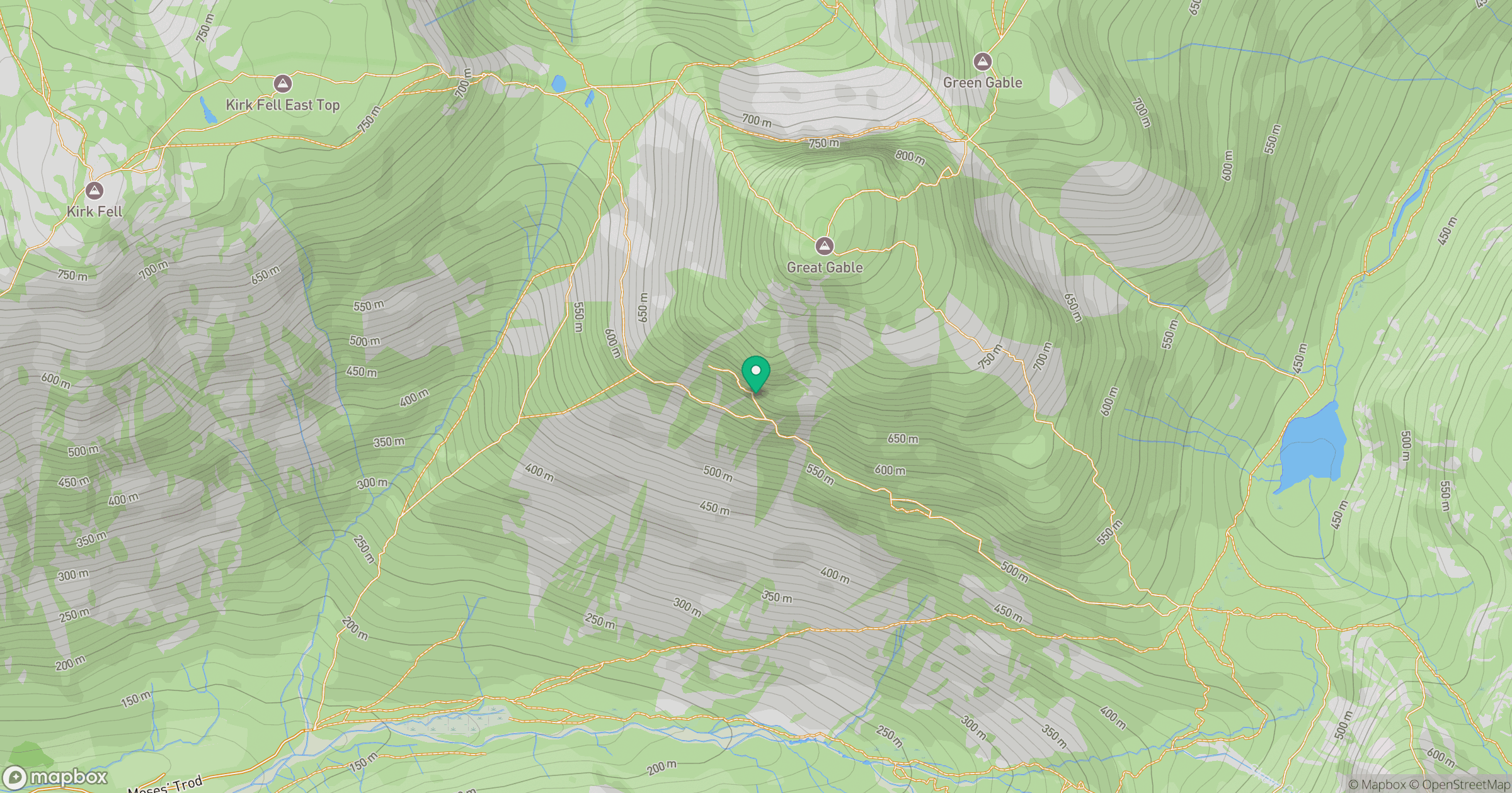 Napes Needle location map