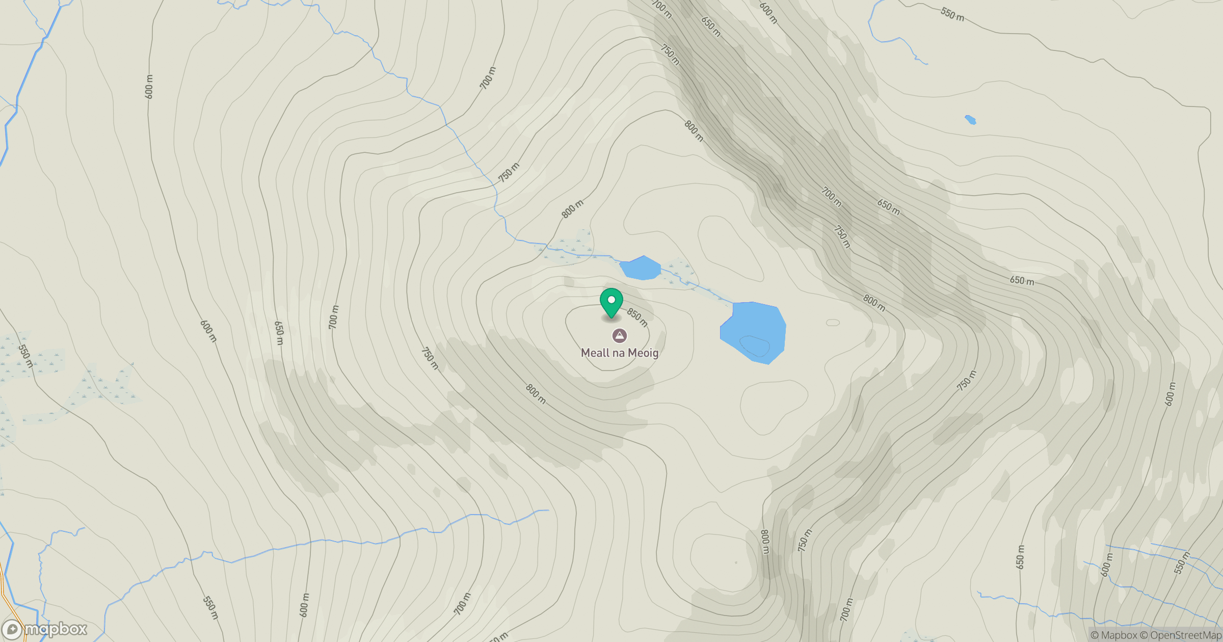 Beinn Pharlagain - Meall na Meoig [Meall na Meoig] location map