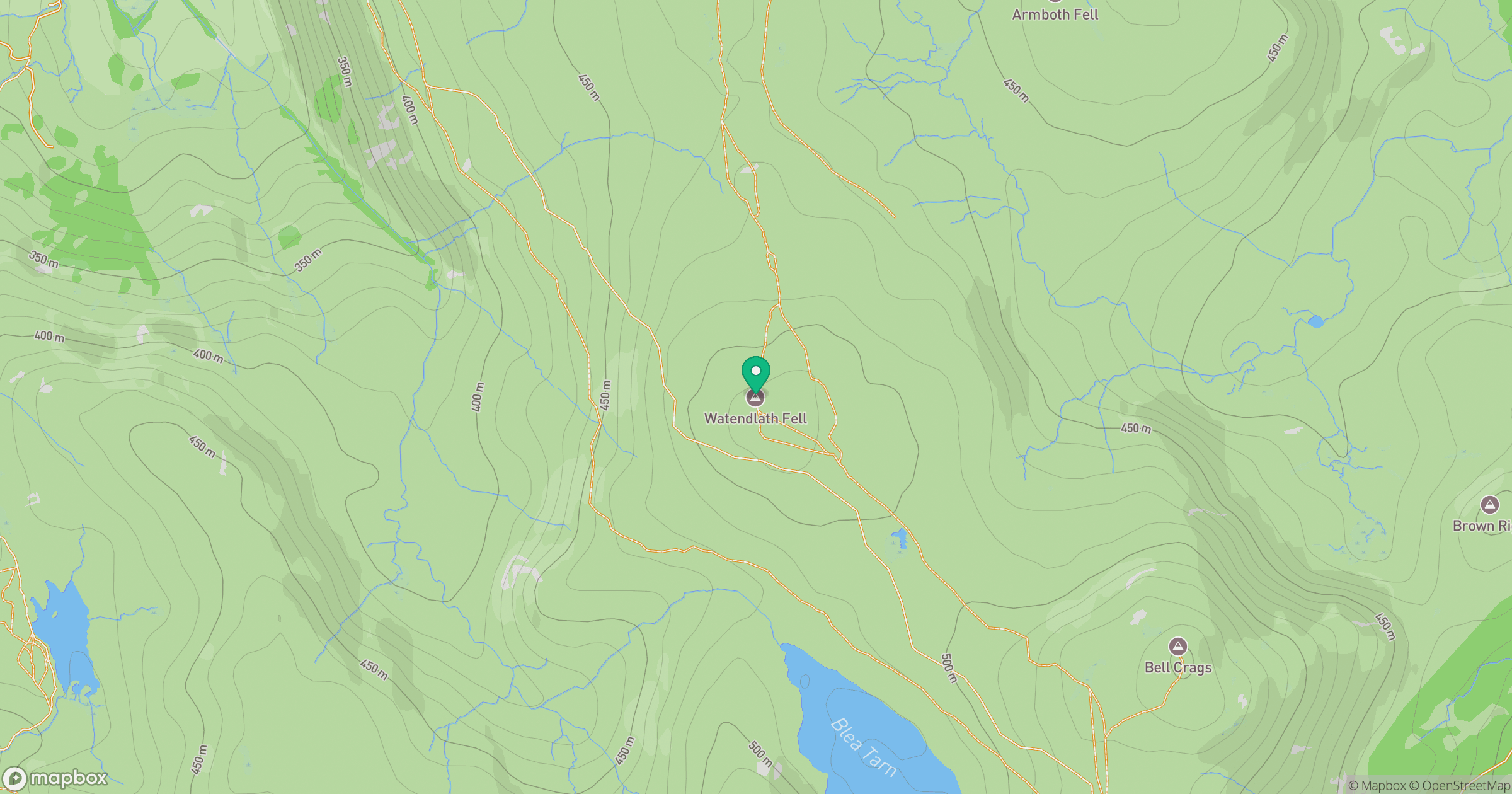 Watendlath Fell [Long Moss] location map