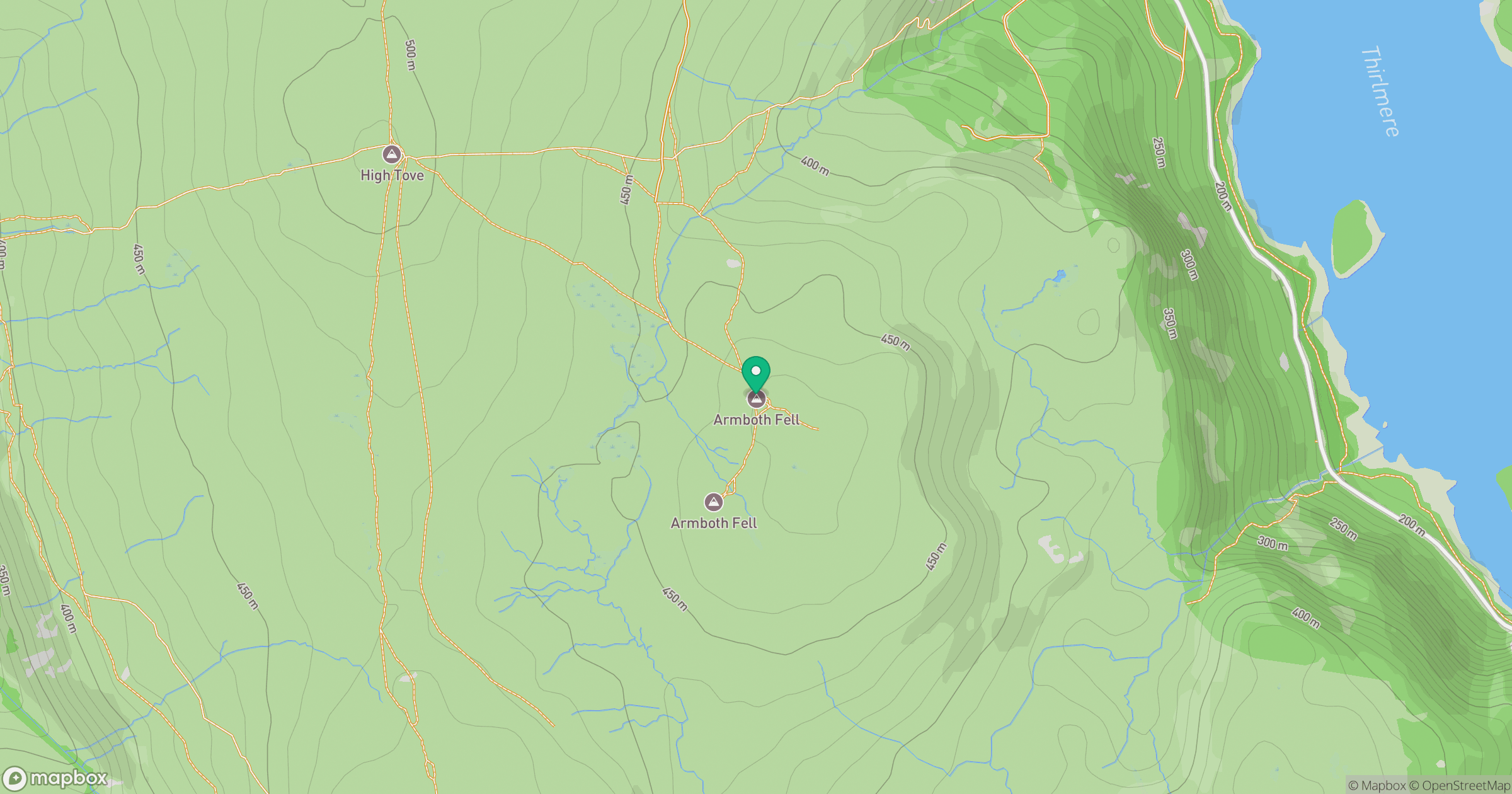 Armboth Fell (Birkett) location map