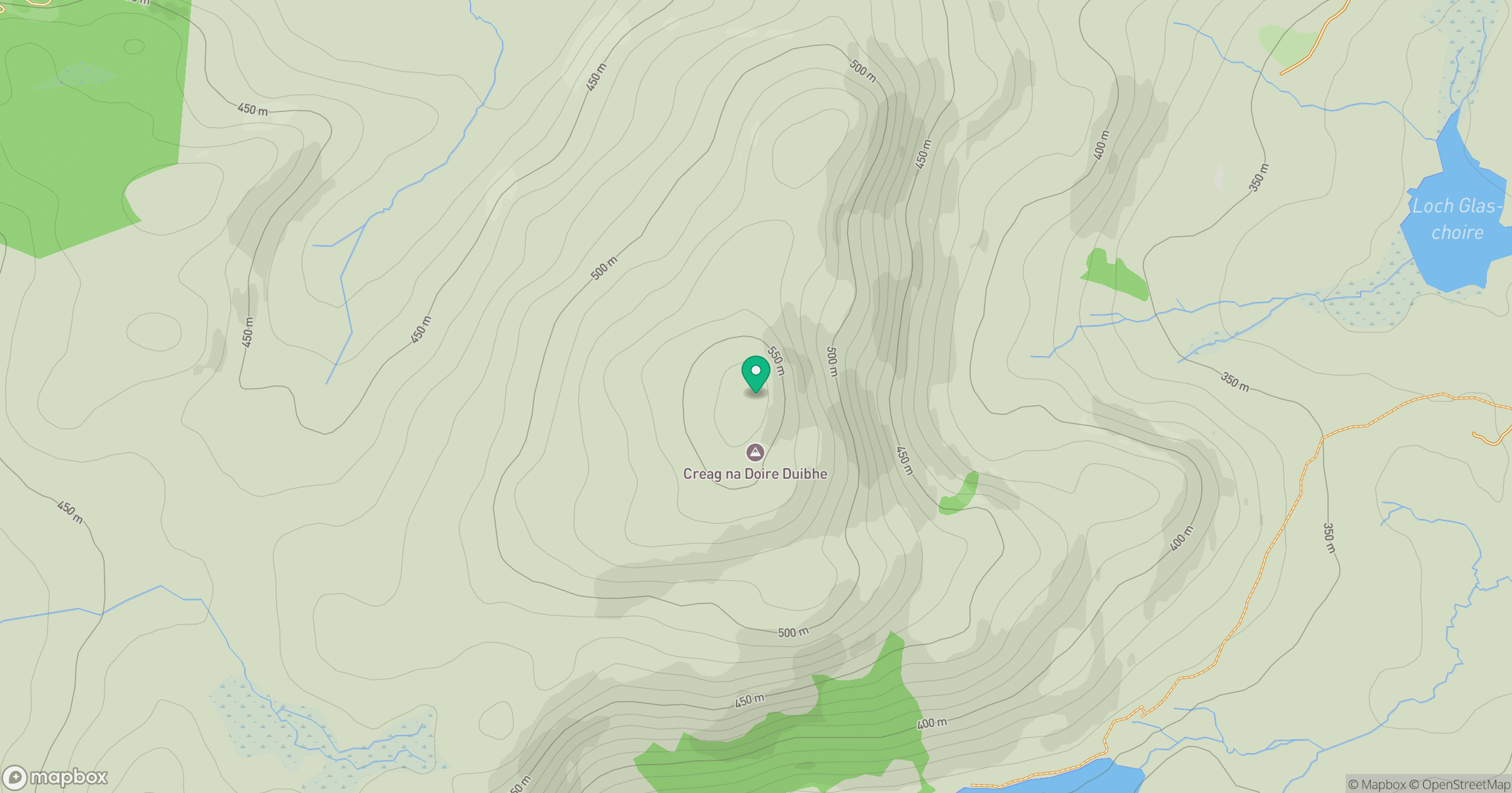 Creag na Doire Duibhe location map