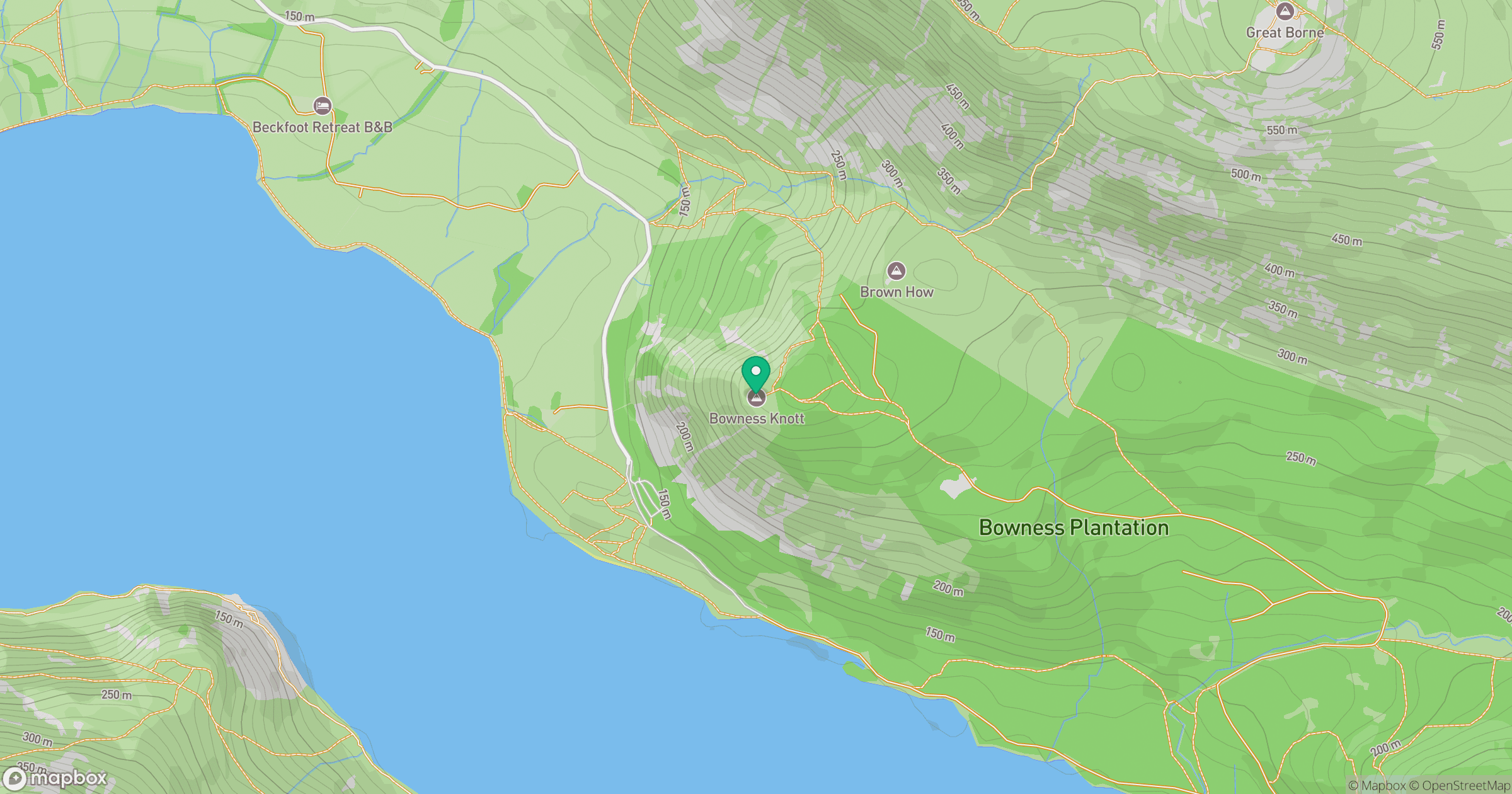 Bowness Knott location map