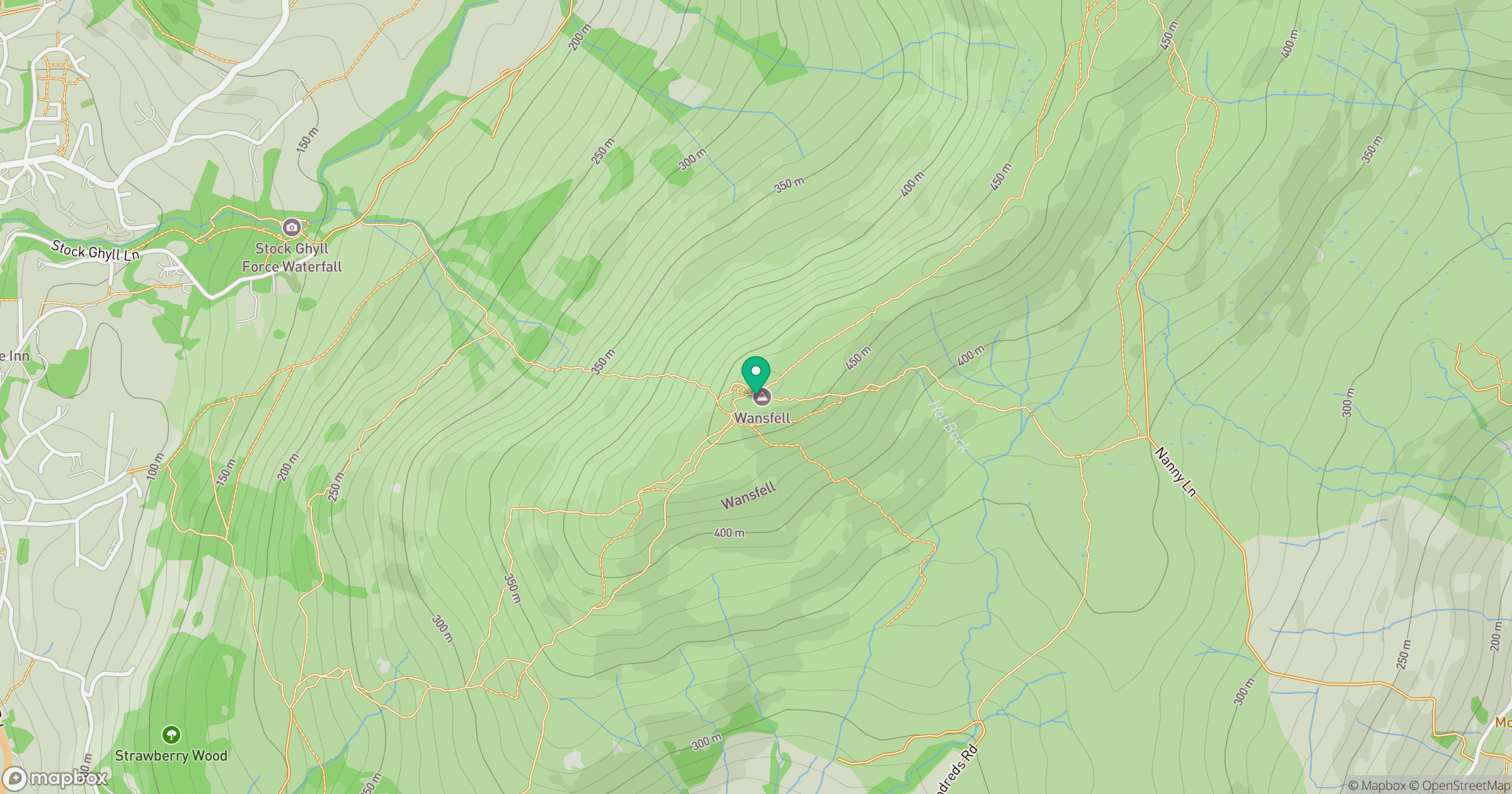 Wansfell Pike location map