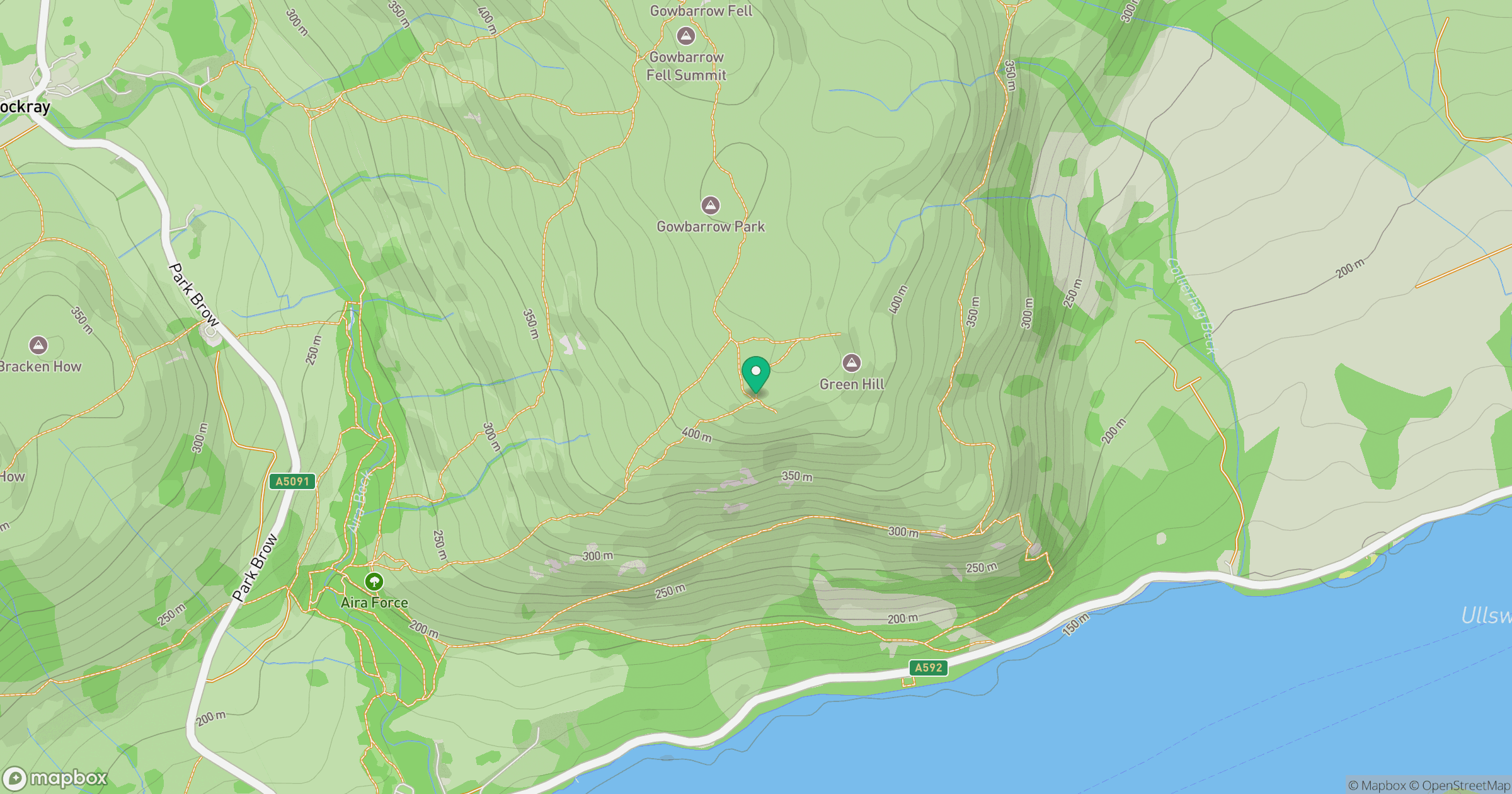 Green Hill - Gowbarrow Park location map