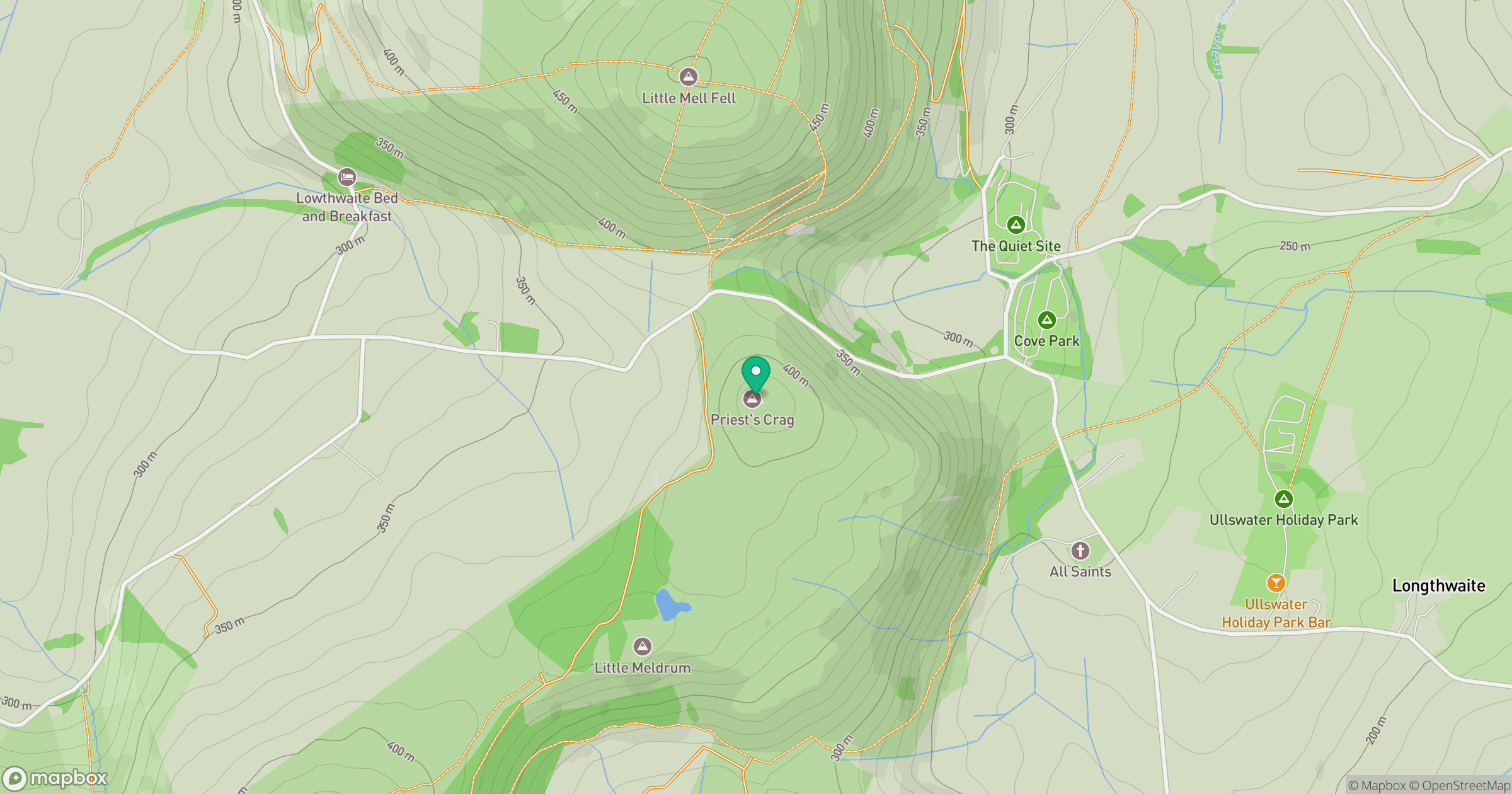 Watermillock Fell [Little Mell Fell South Top] location map