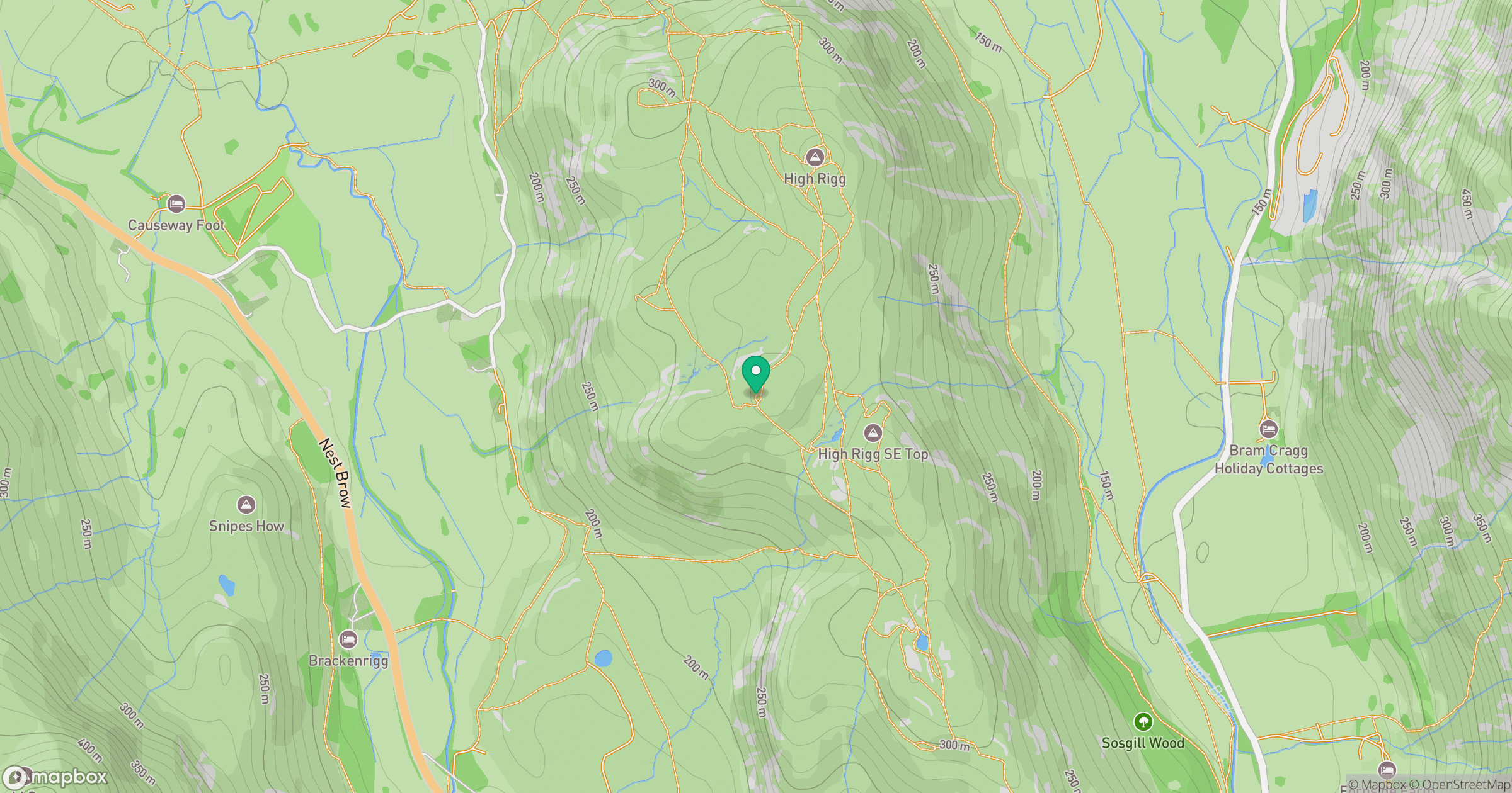 High Rigg [High Rigg South Top] location map