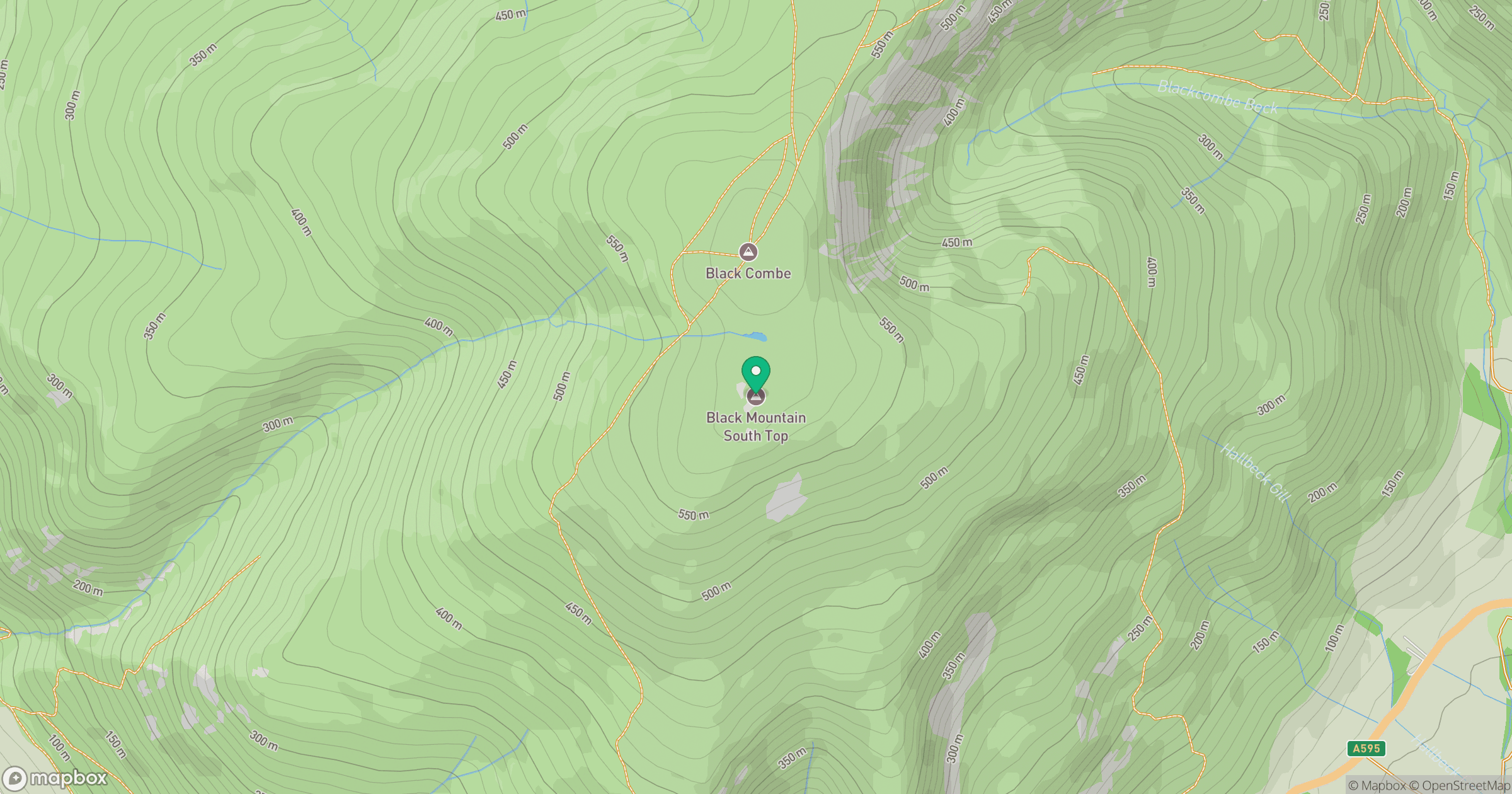Black Combe South Top location map