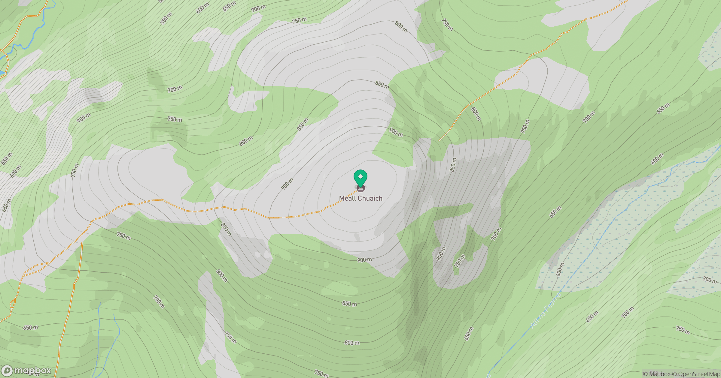 Meall Chuaich location map