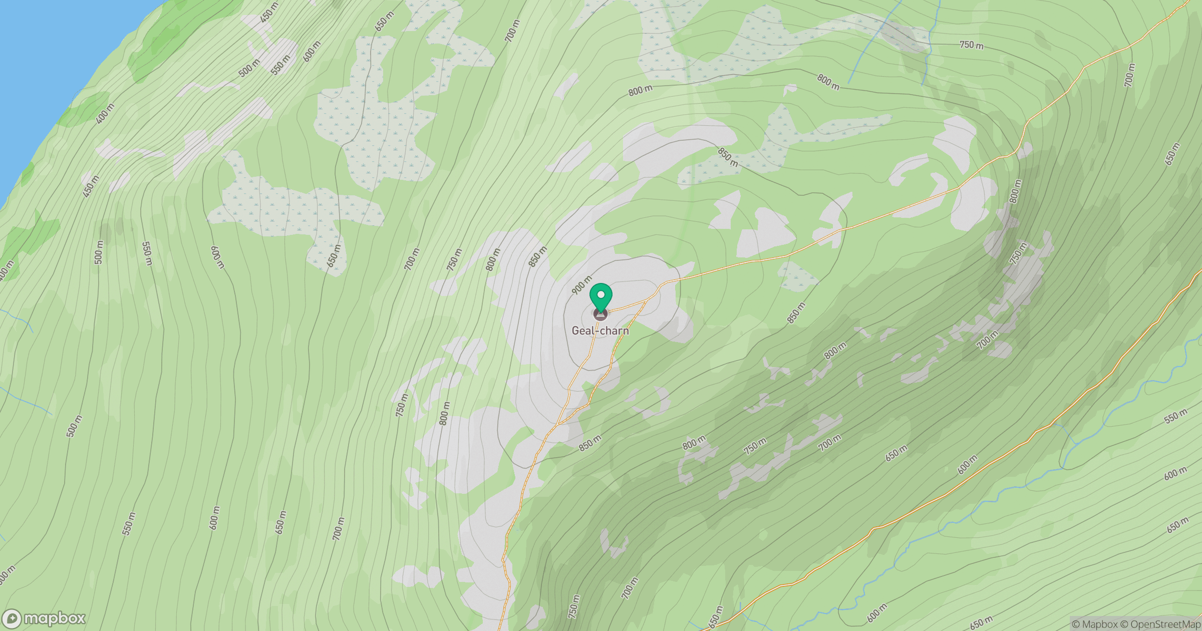 Geal-charn location map