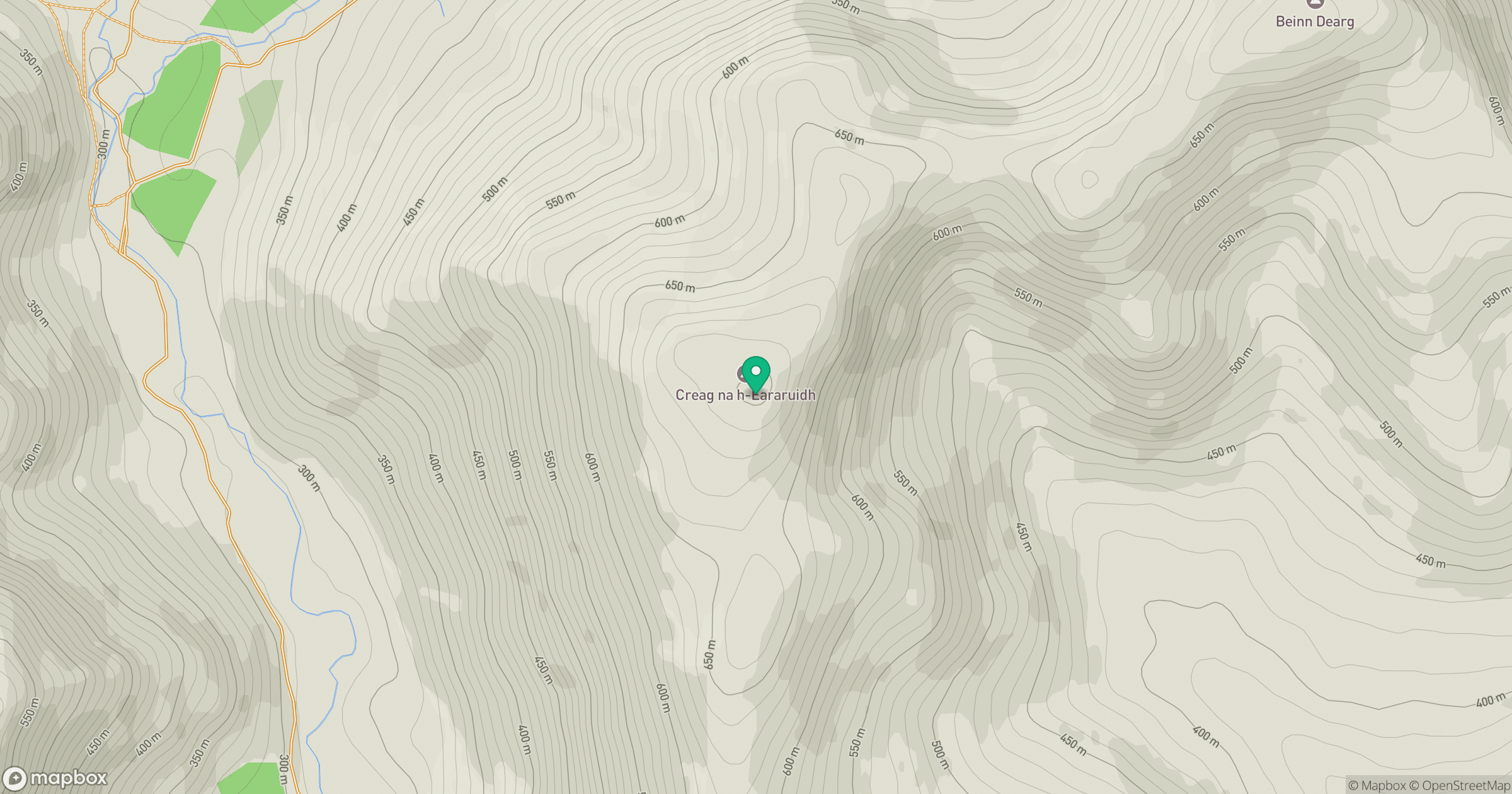 Creag na h-Eararuidh [Stuc na Cabaig] location map