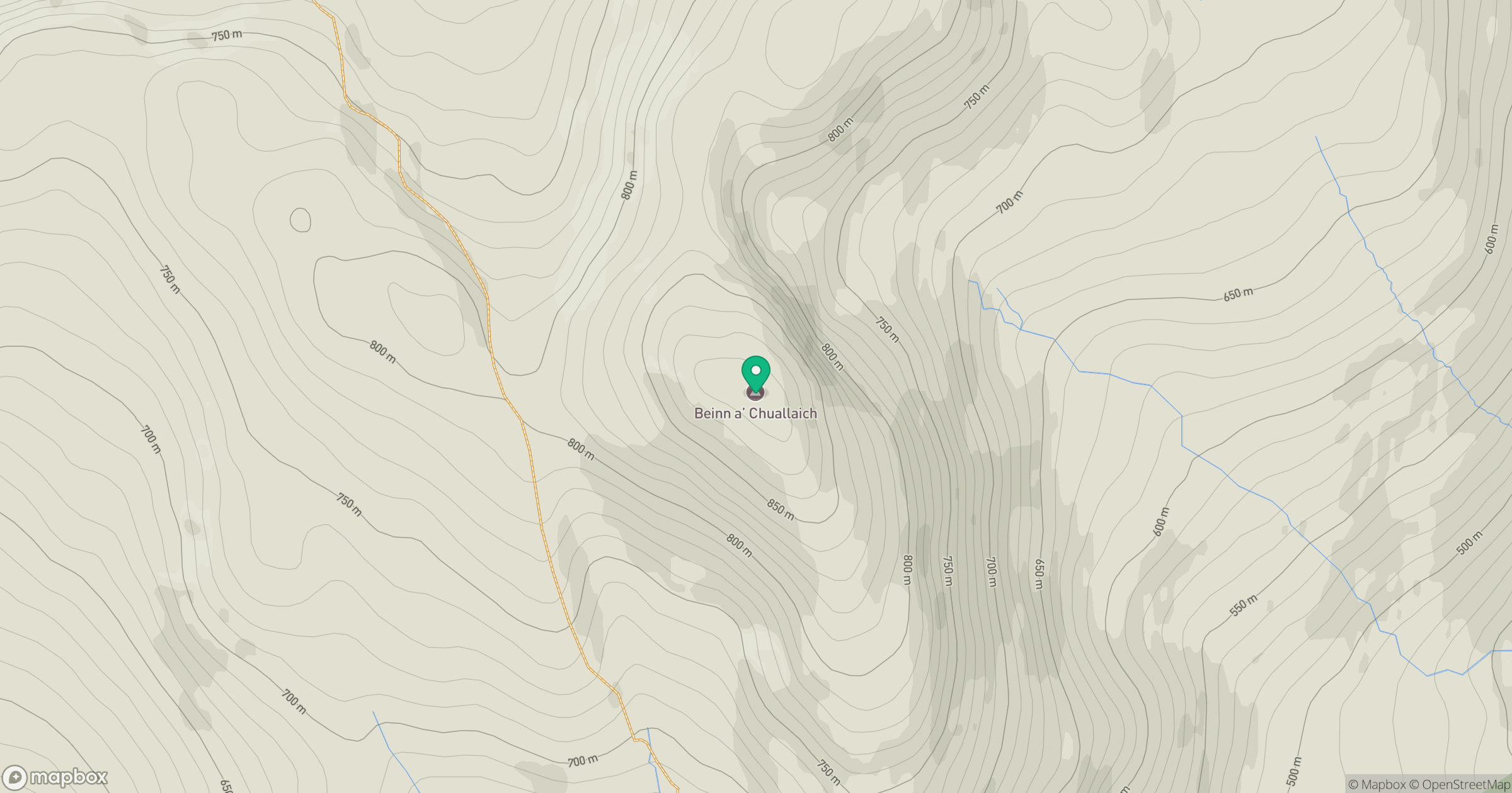 Beinn a' Chuallaich location map