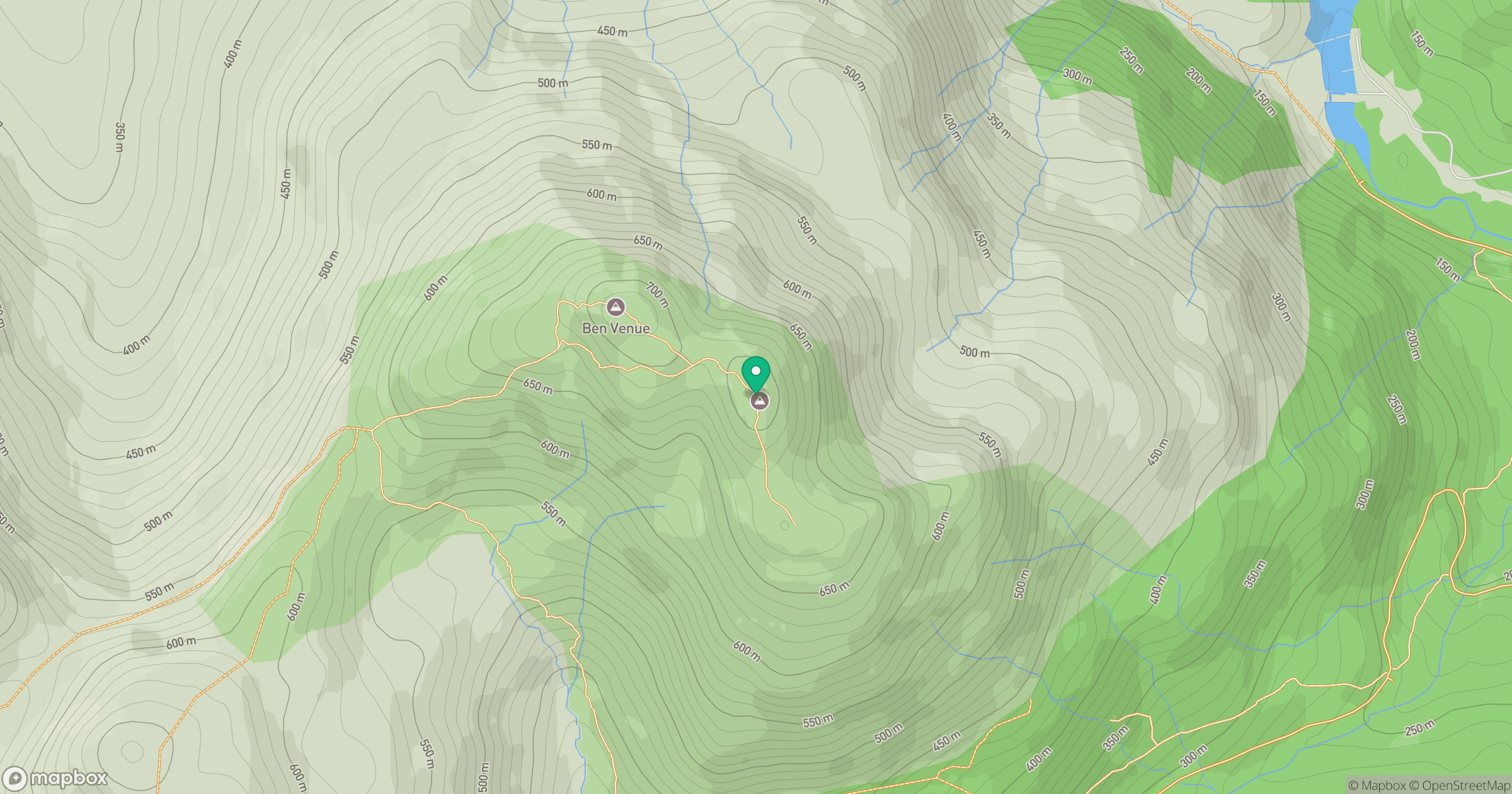 Ben Venue East Top location map