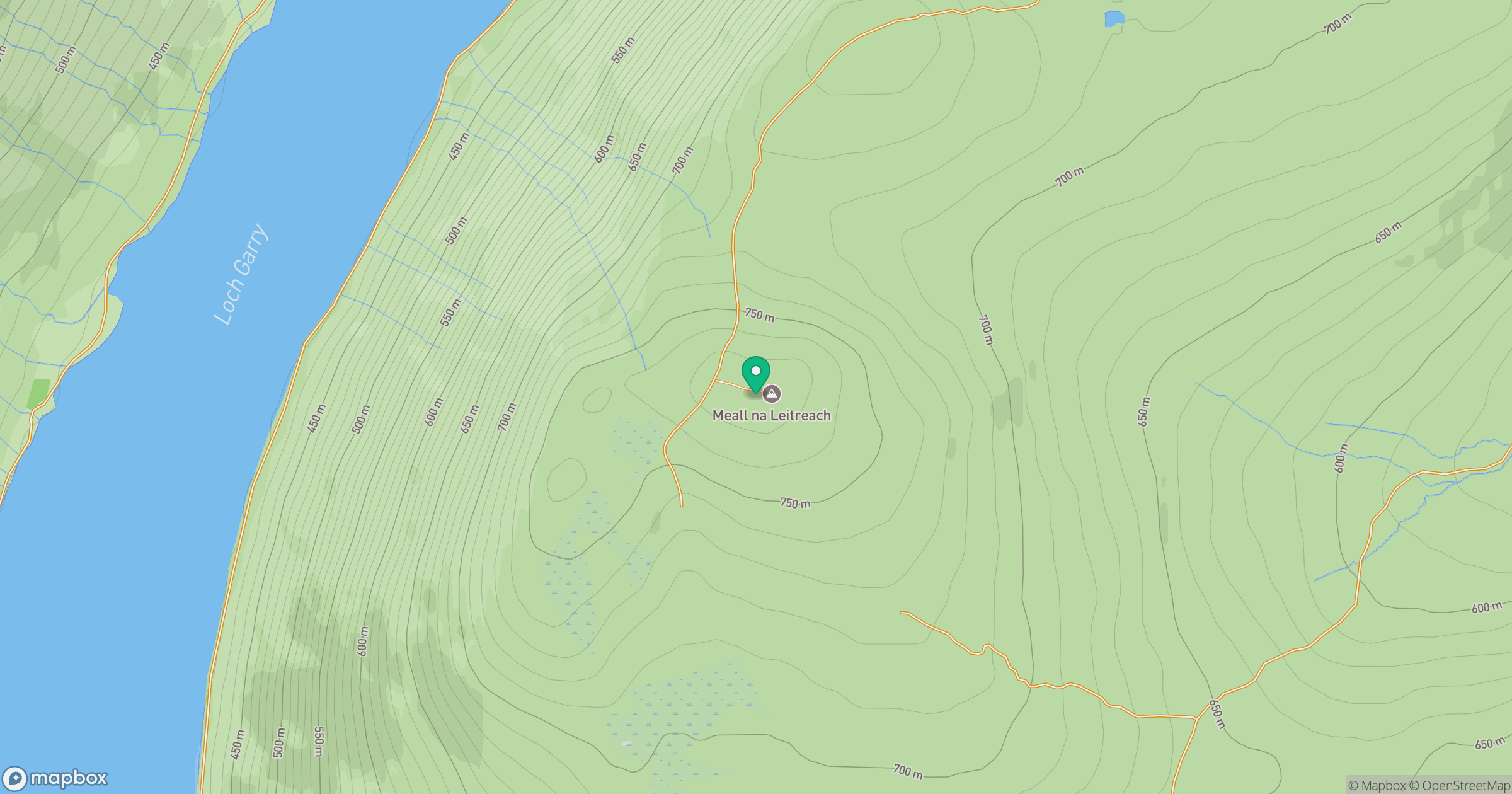 Meall na Leitreach location map