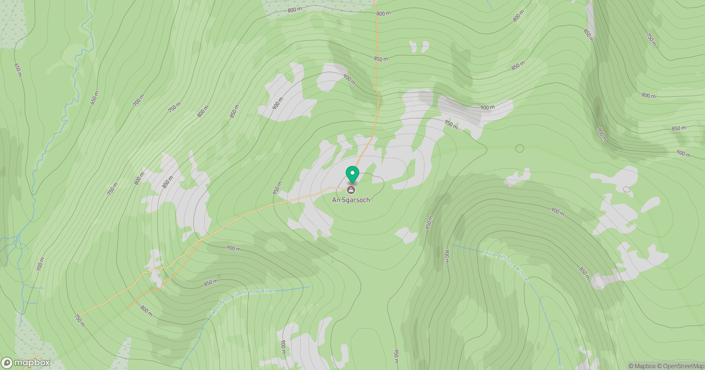 An Sgarsoch location map