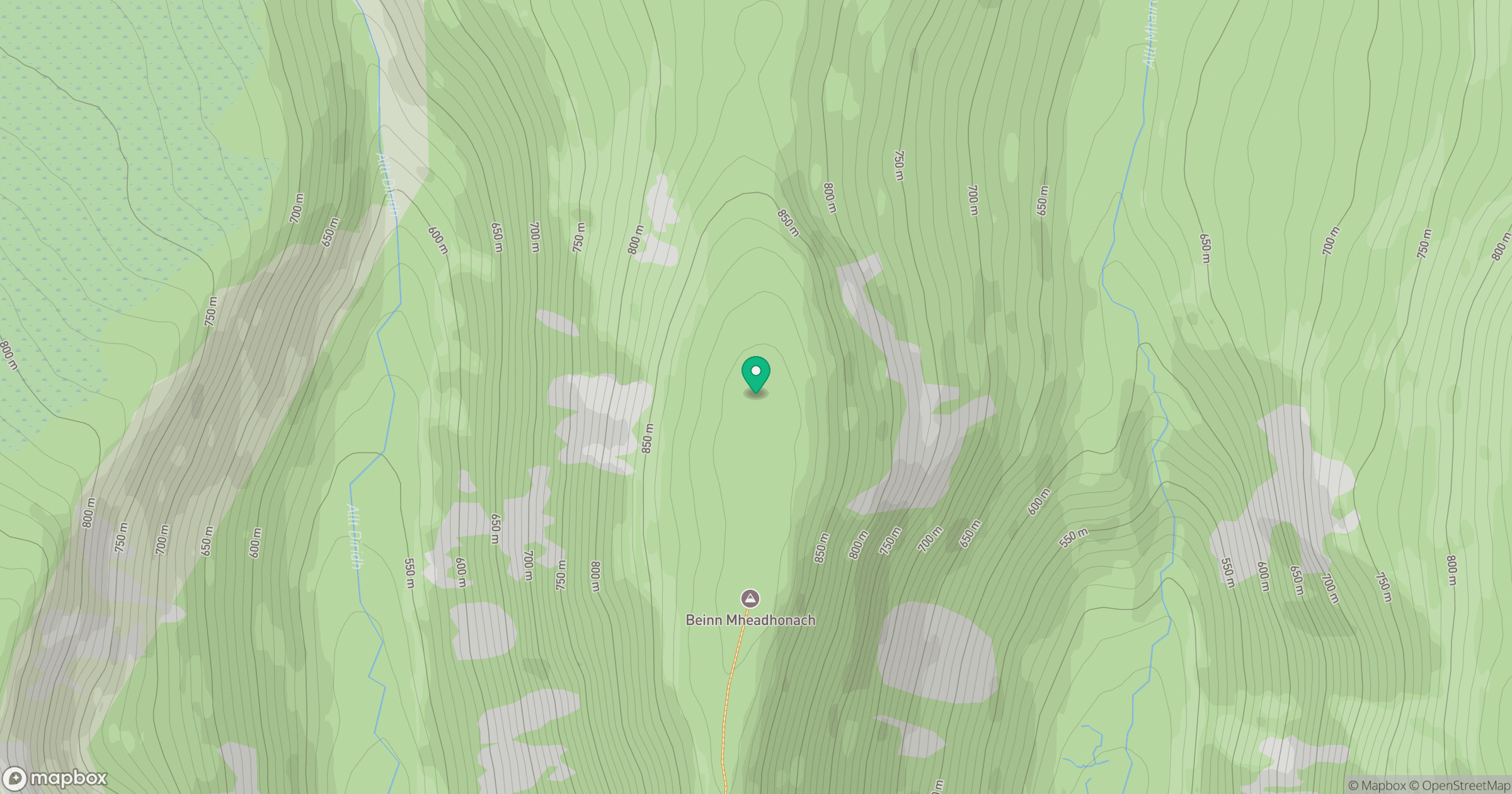 Beinn Mheadhonach location map