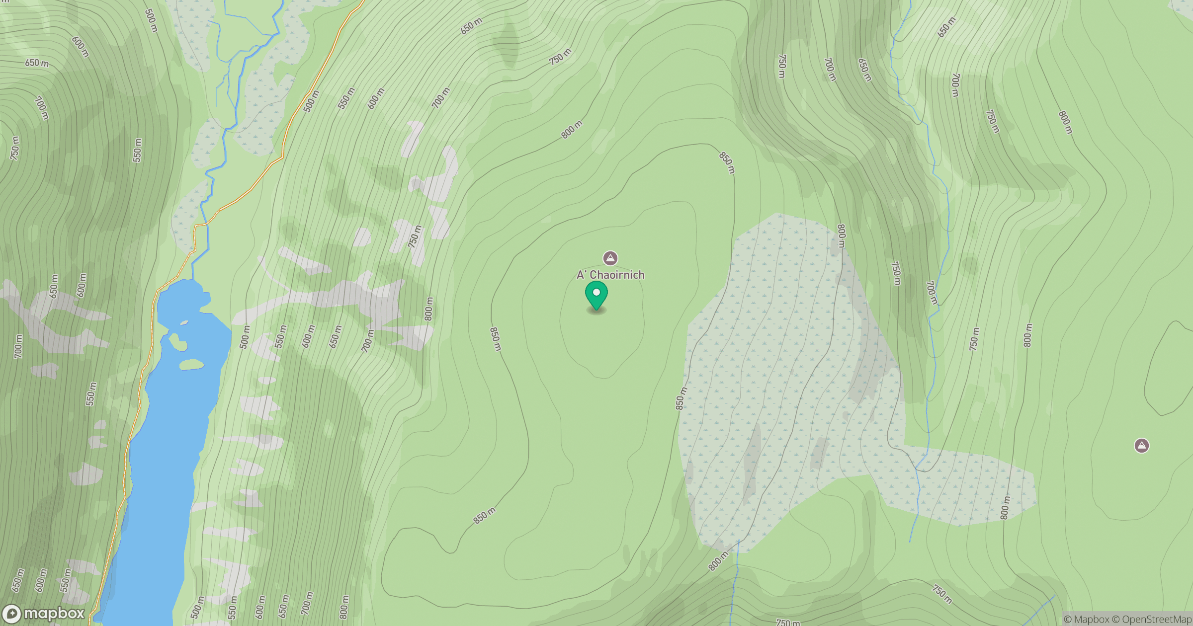 A' Chaoirnich [Maol Creag an Loch] location map
