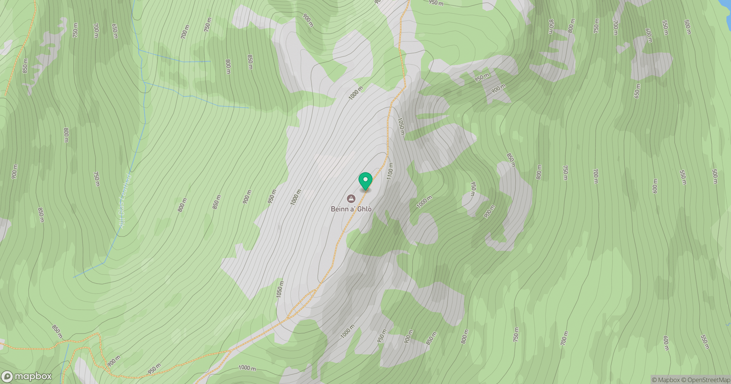 Beinn a' Ghlo - Carn nan Gabhar location map
