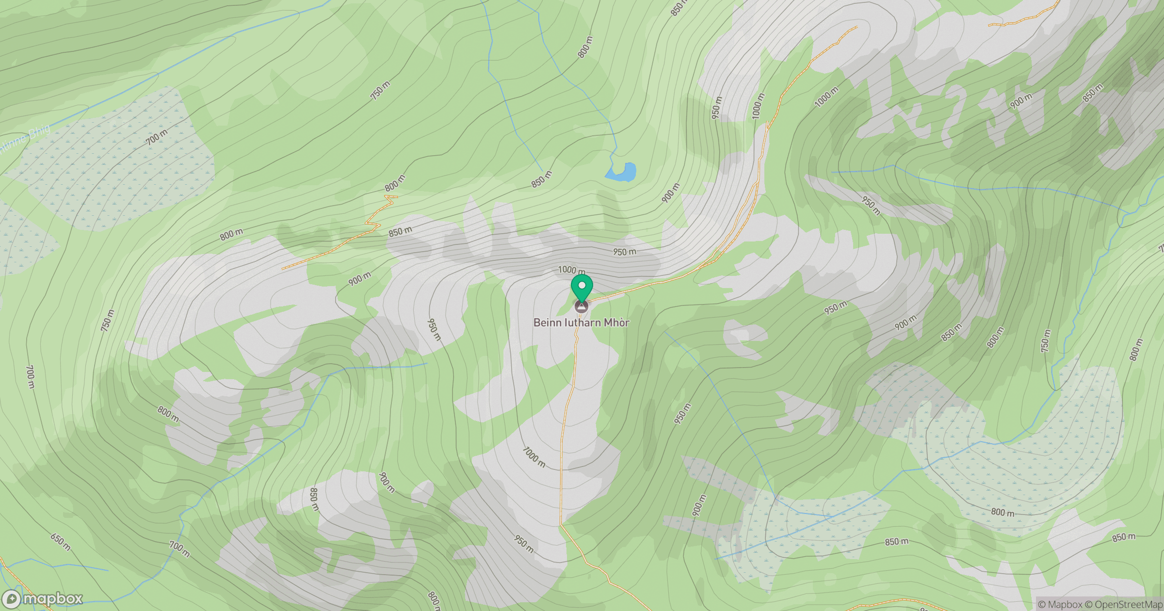 Beinn Iutharn Mhor location map