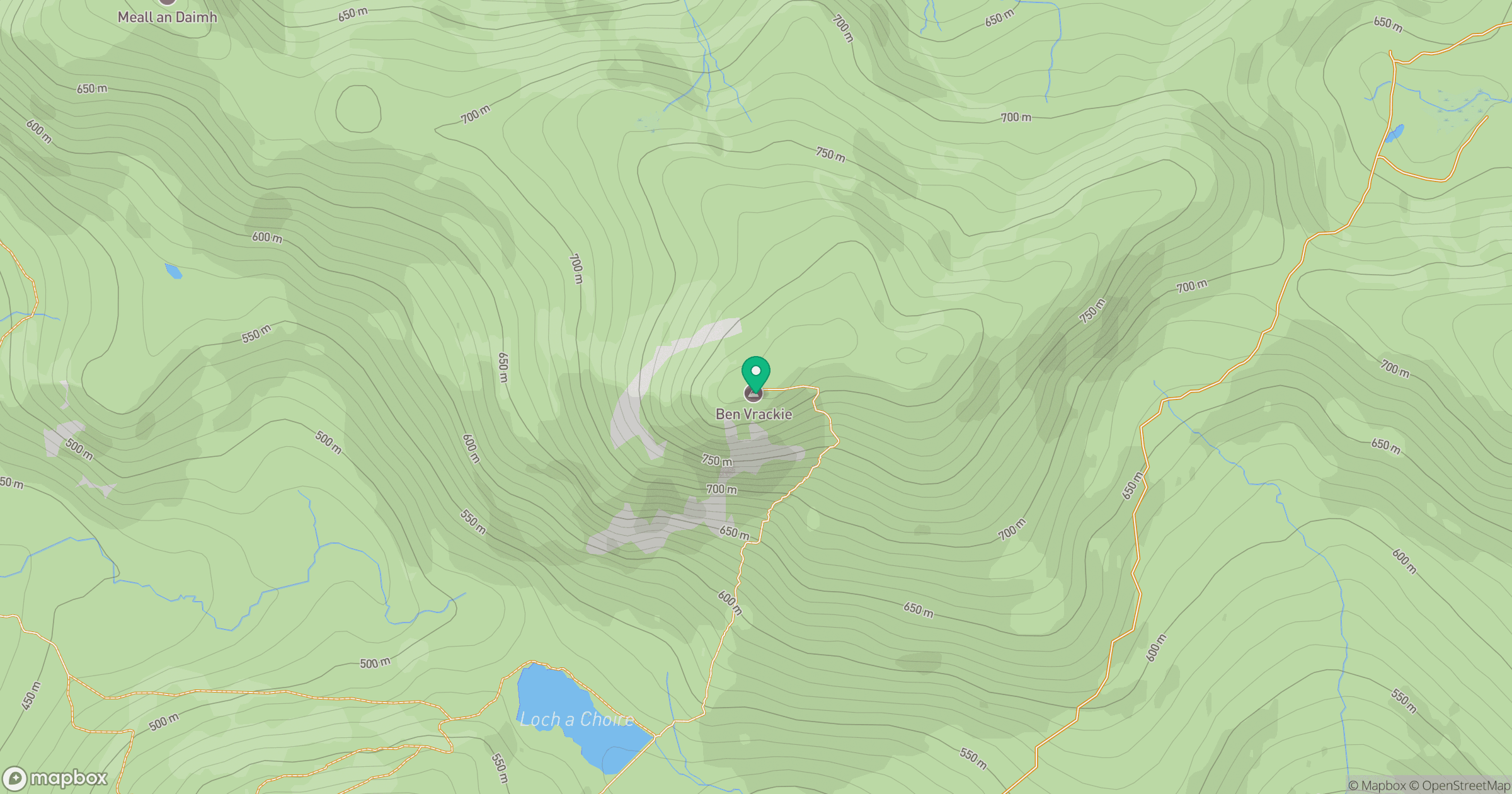 Ben Vrackie location map