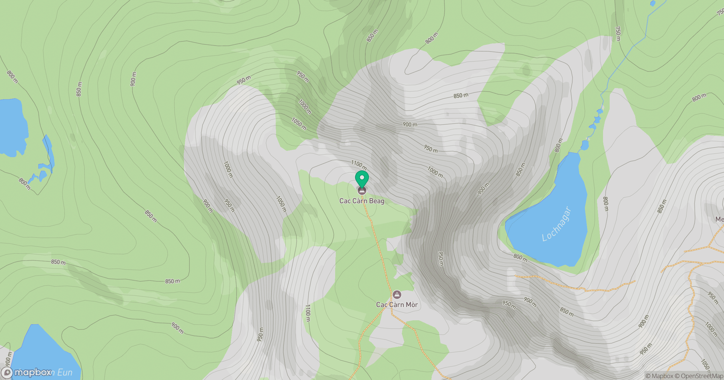 Lochnagar - Cac Carn Beag location map