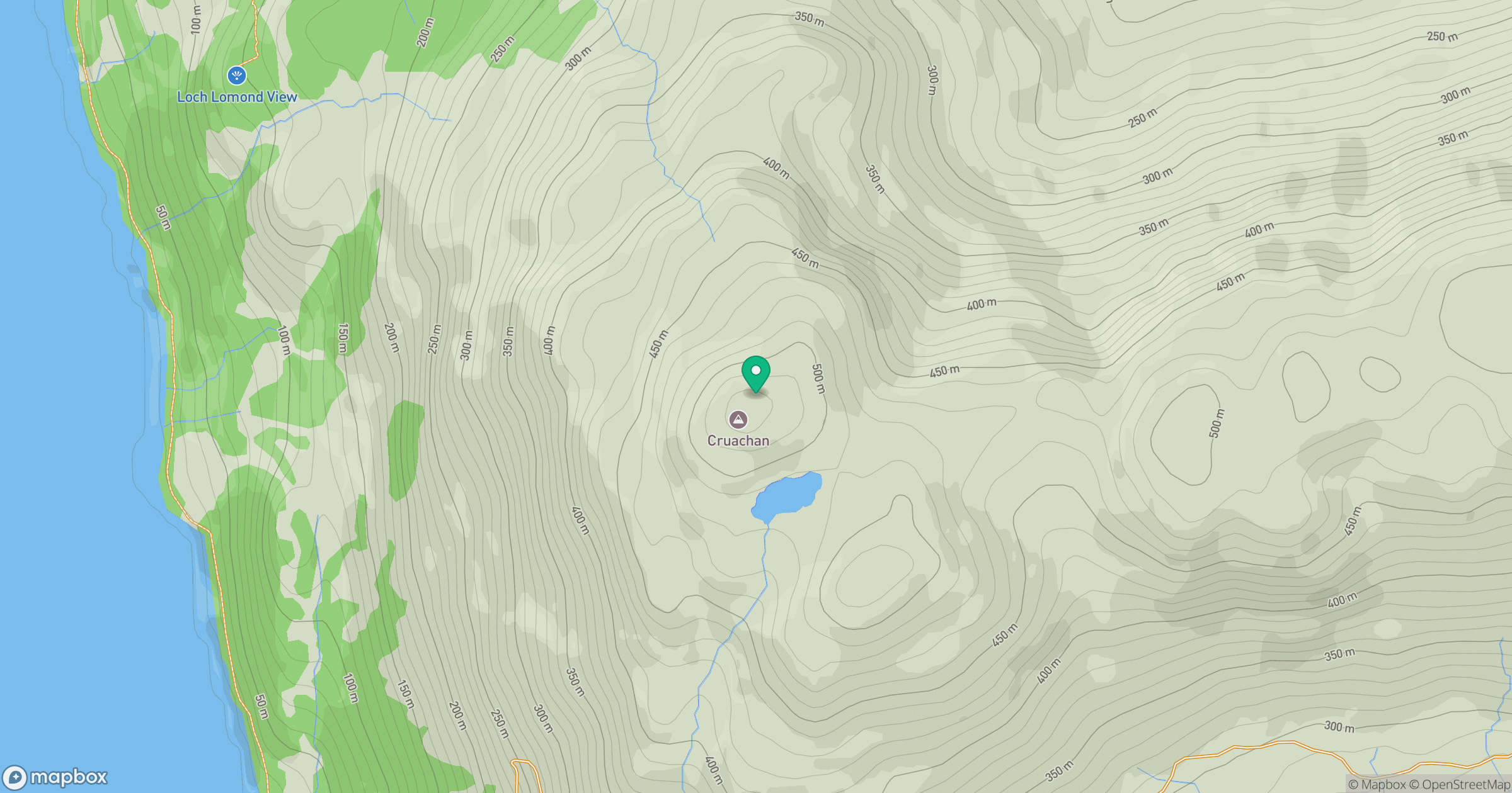 Cruachan location map
