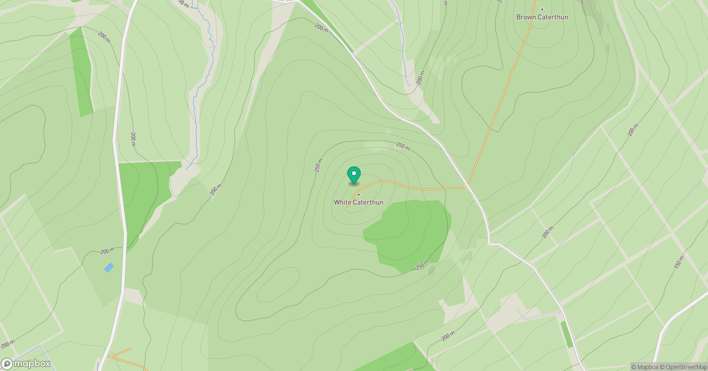 White Caterthun location map