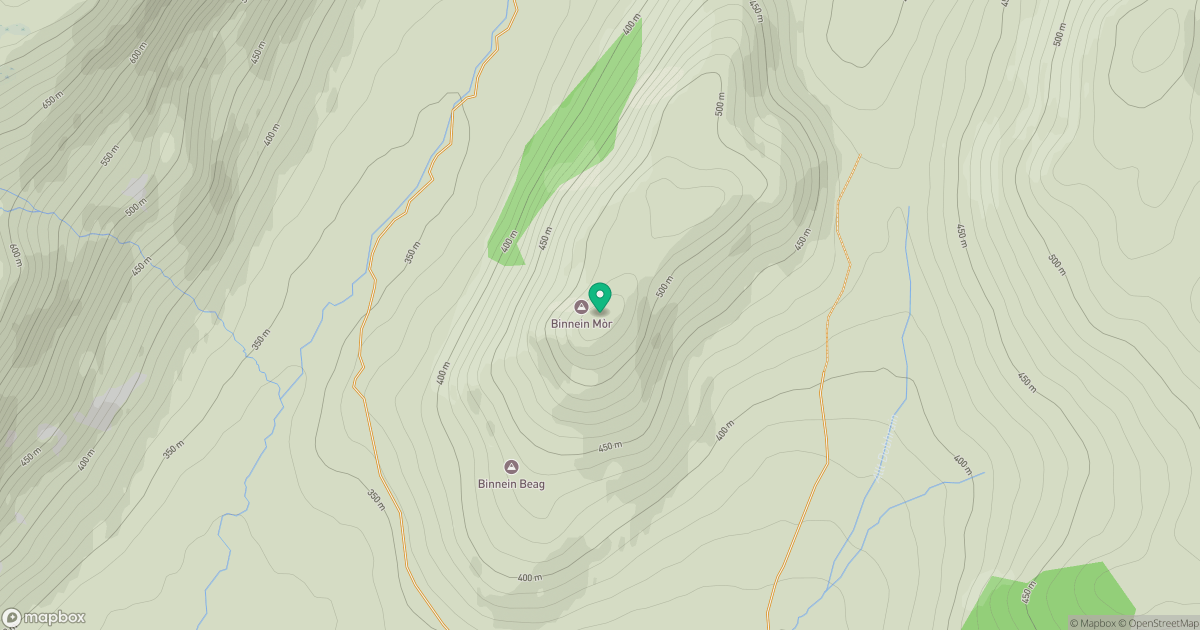 Binnein Mor location map