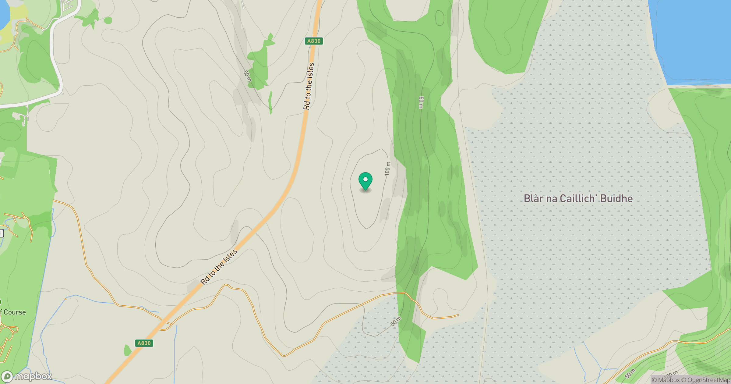Arisaig Hill location map