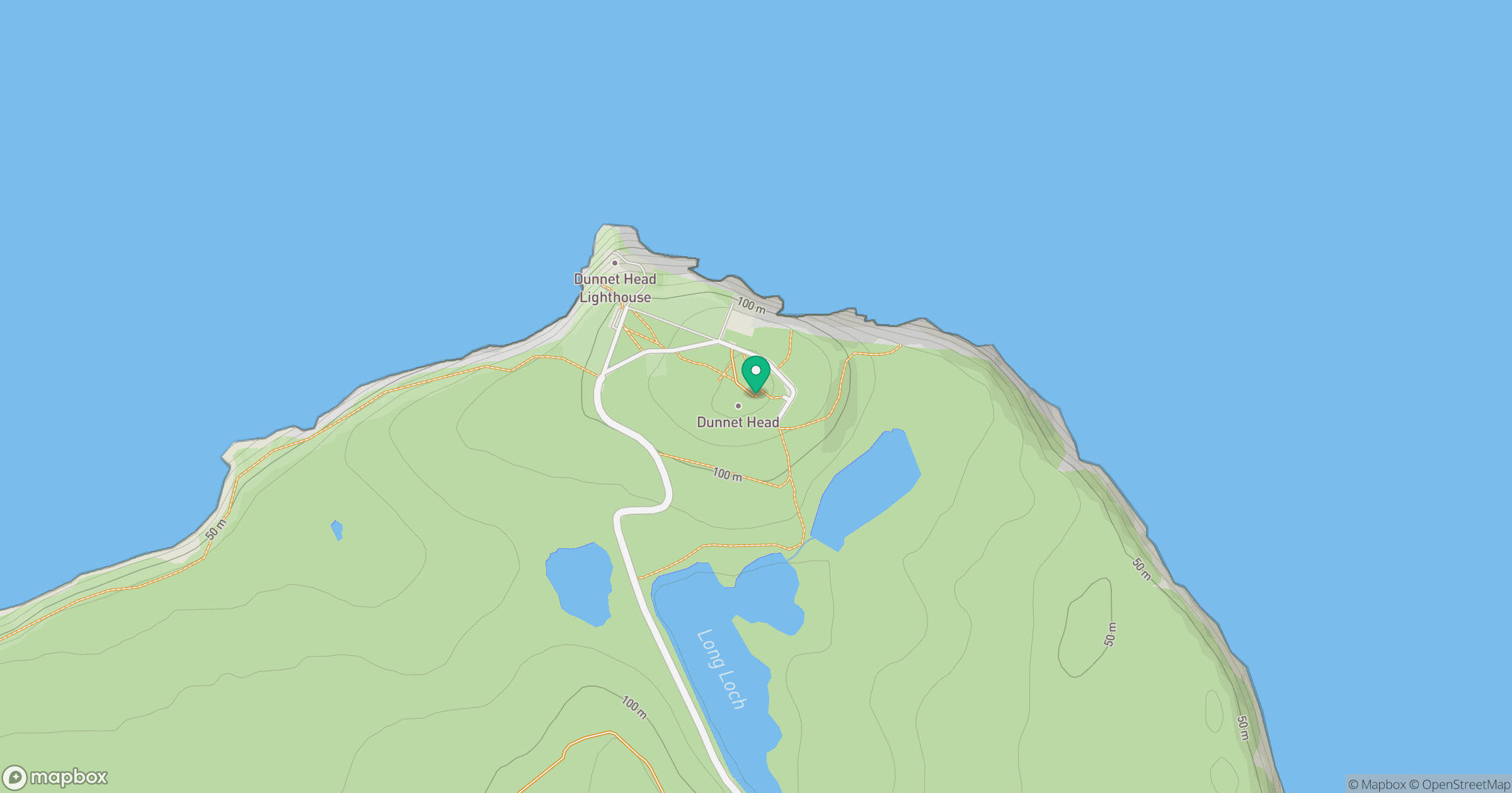 Dunnet Head location map
