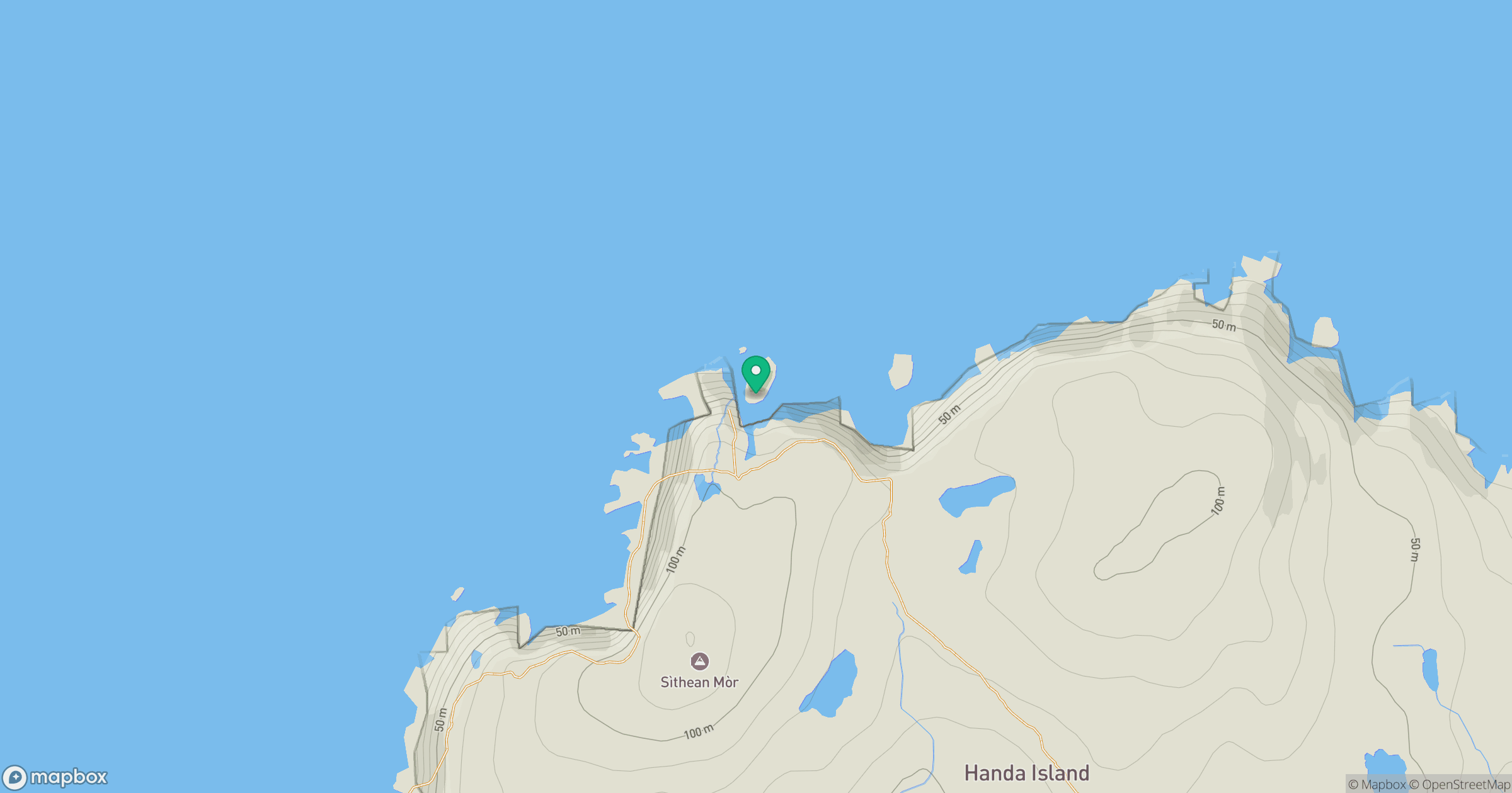 Great Stac of Handa location map