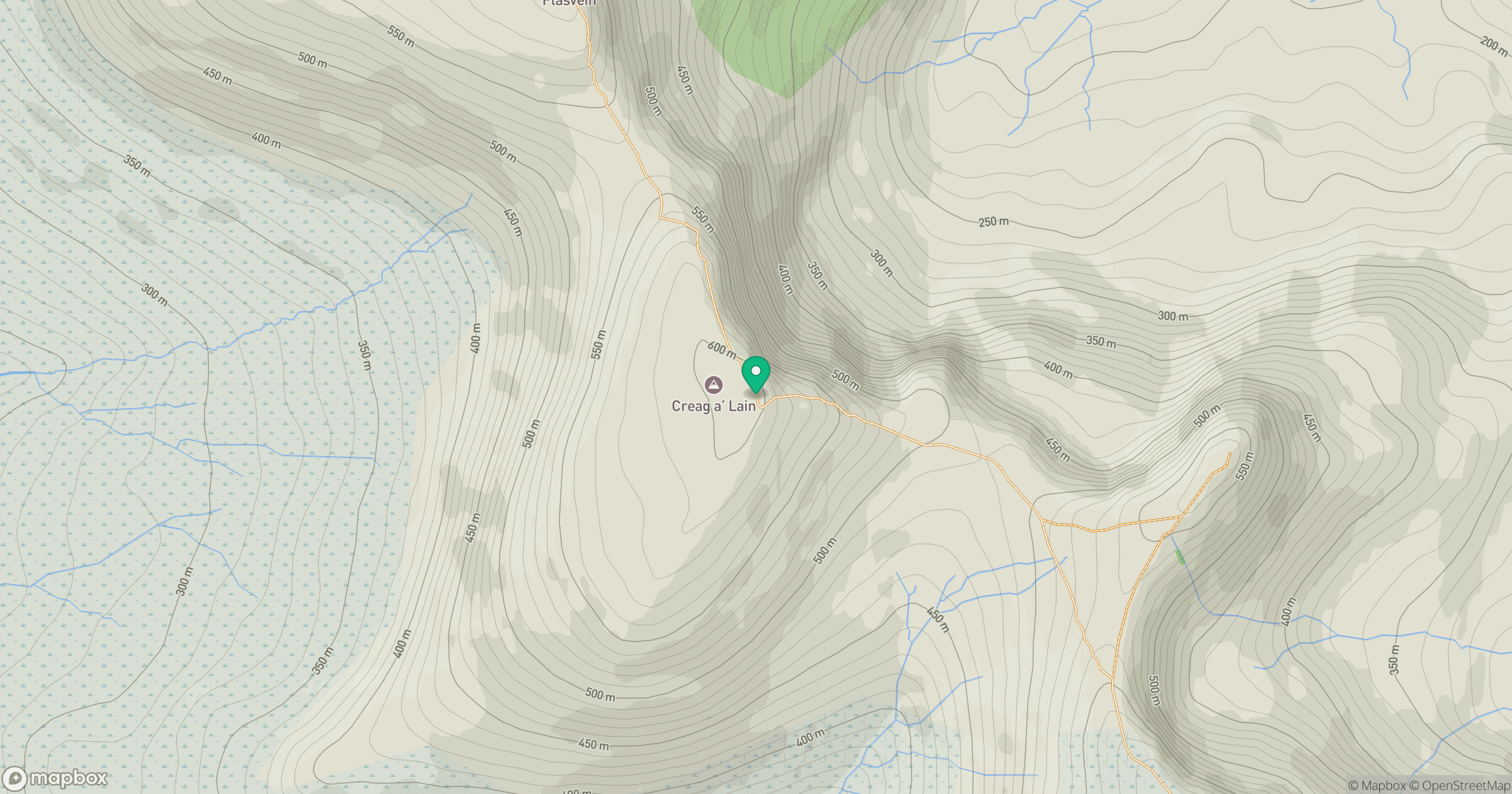 Creag a' Lain location map