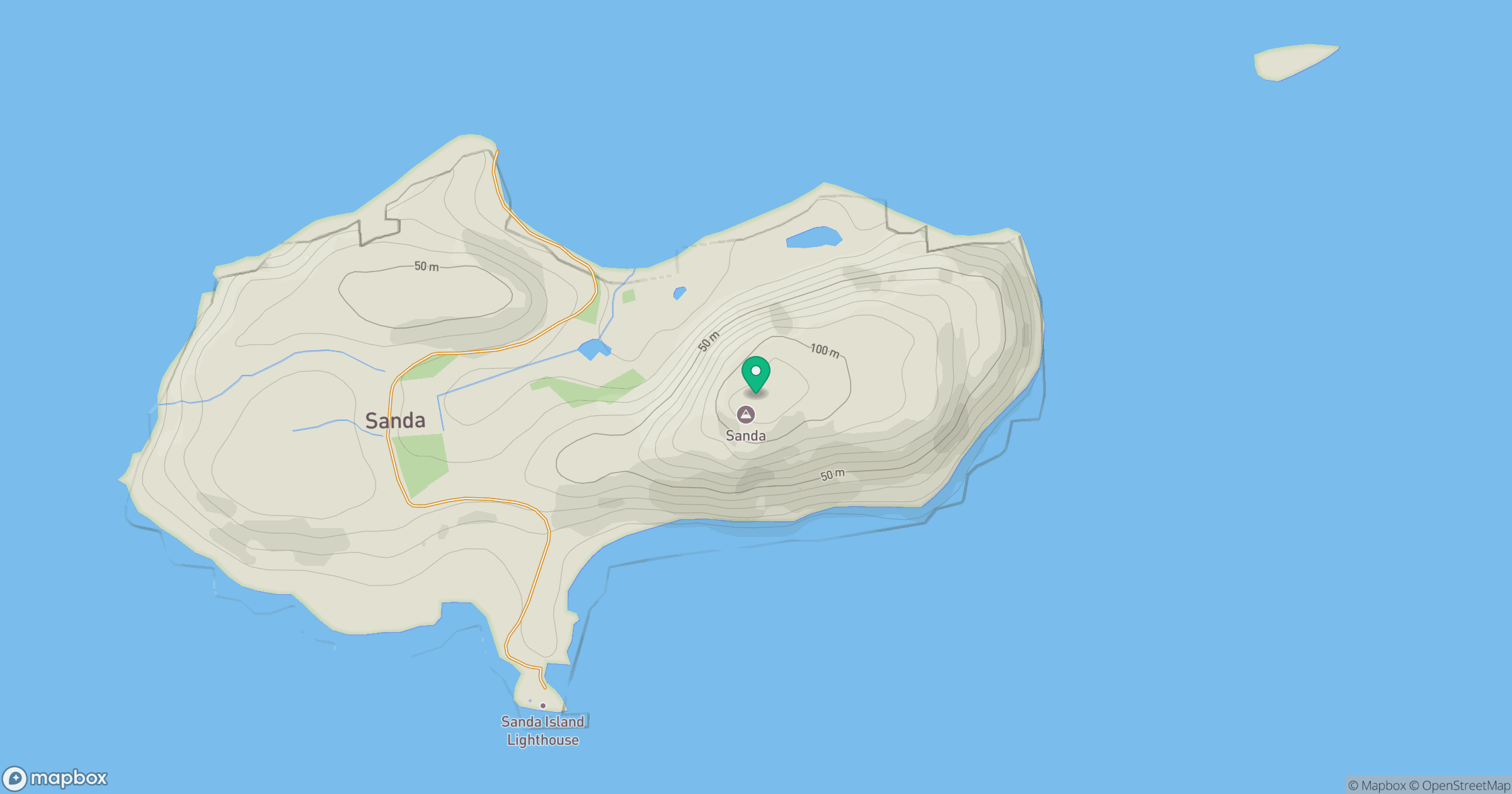 Sanda Island location map