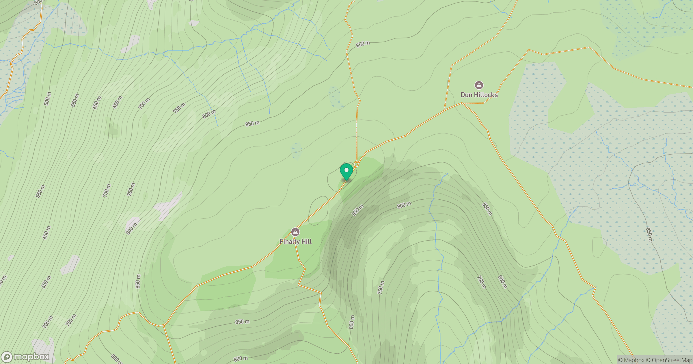 Finalty Hill location map