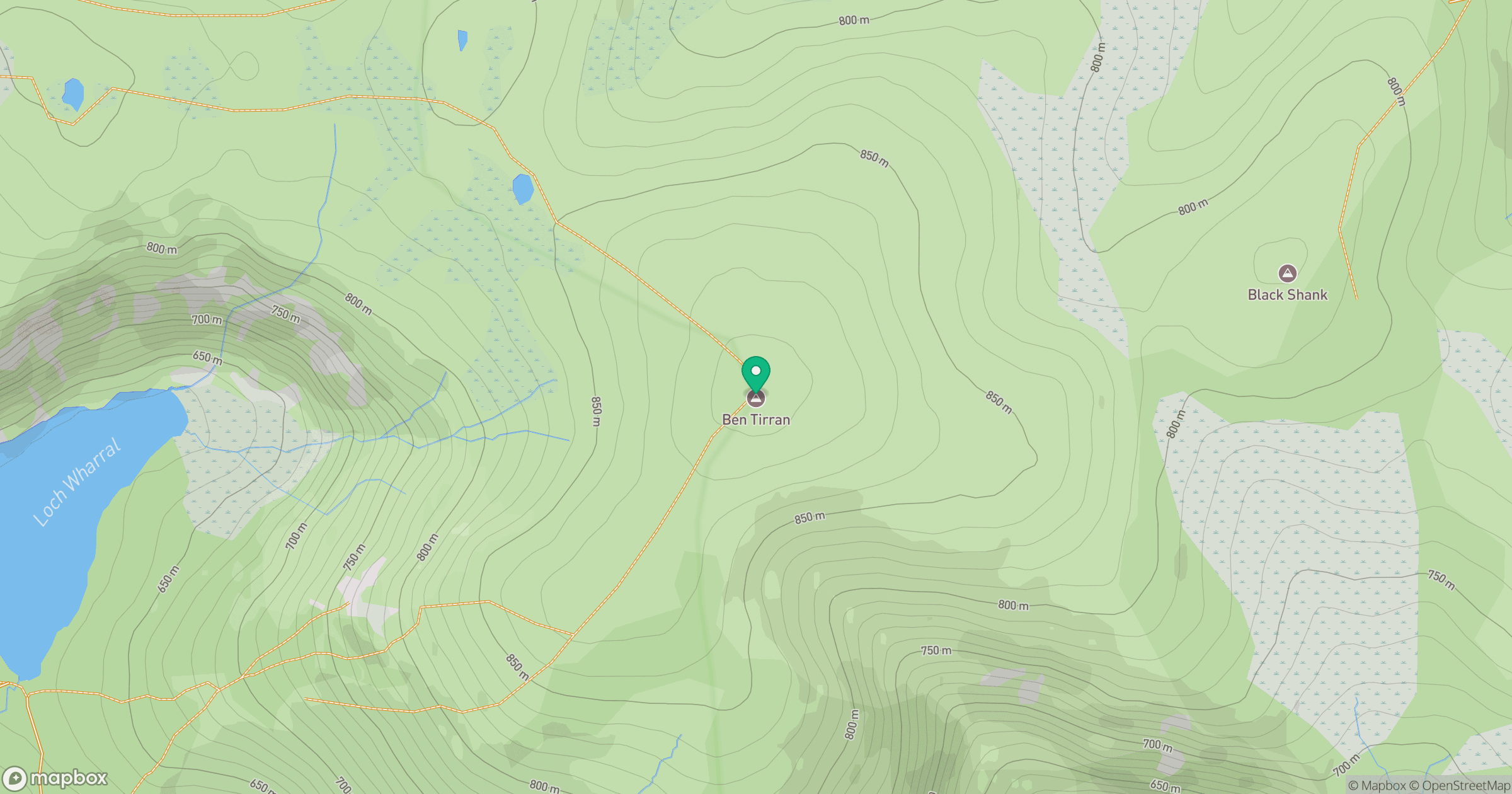 Ben Tirran [The Goet] location map