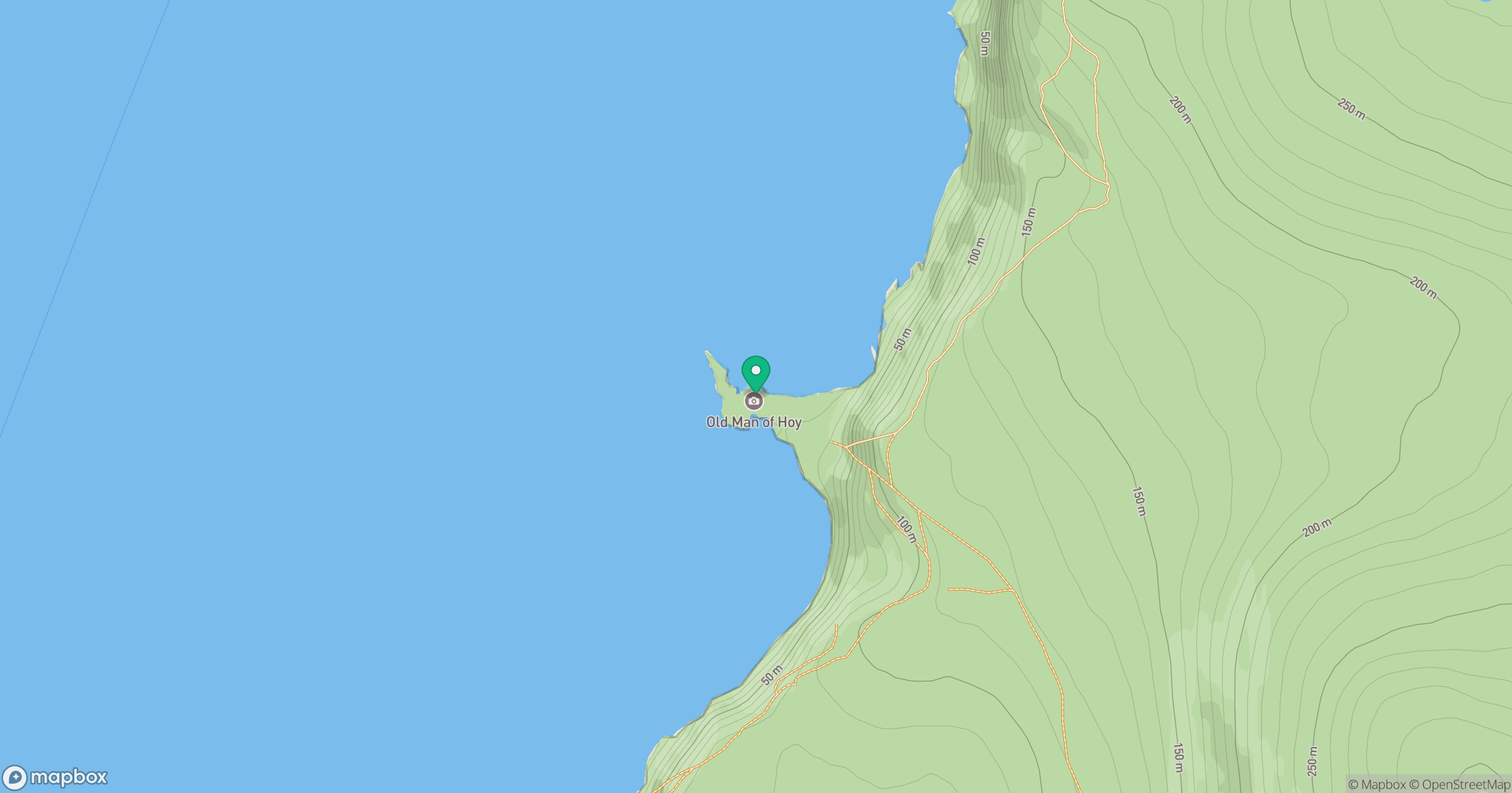 Old Man of Hoy location map