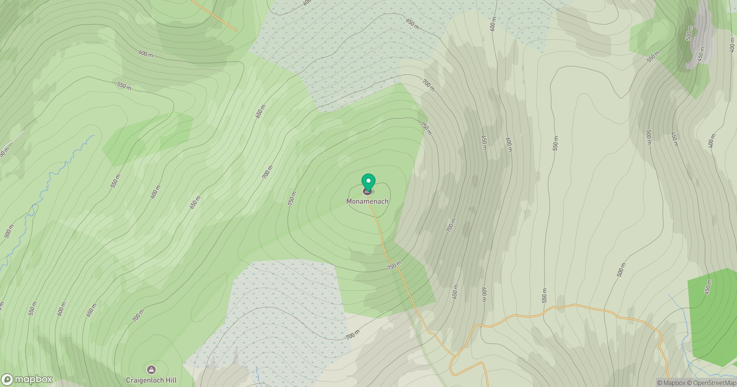 Monamenach location map