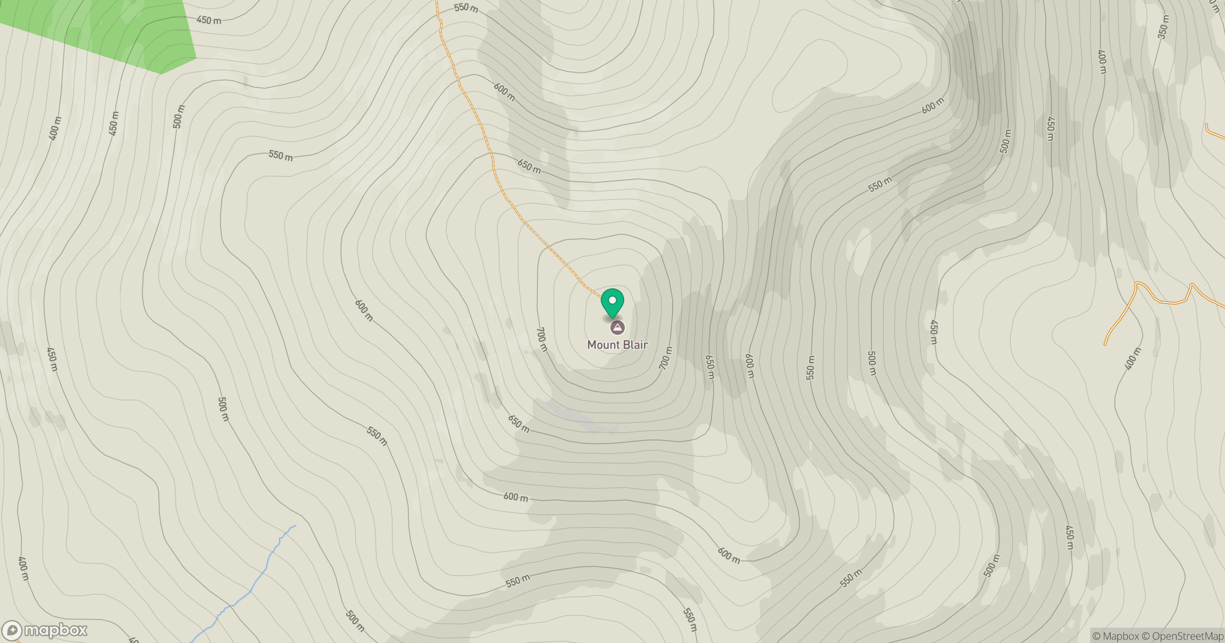 Mount Blair location map