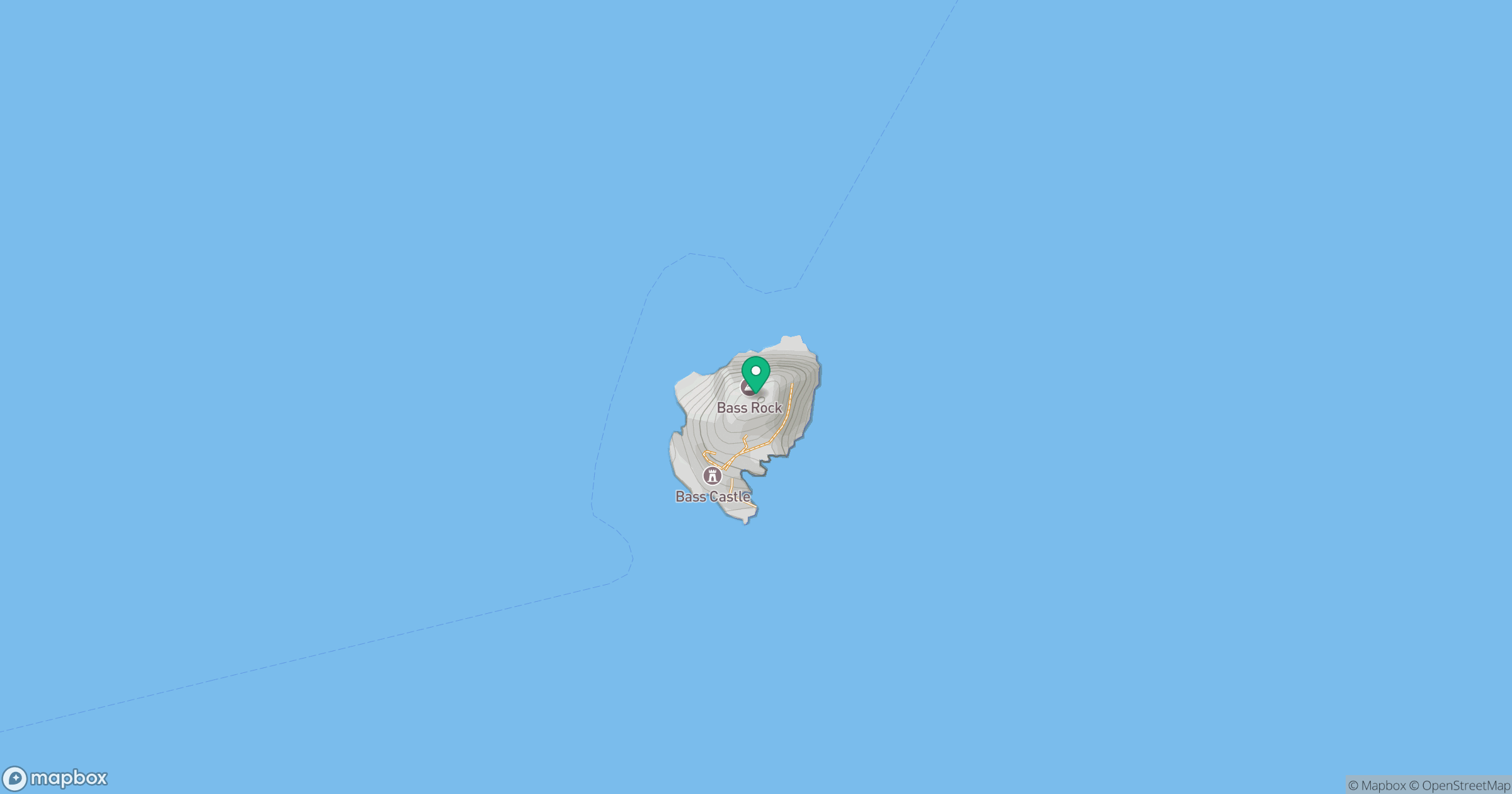 Bass Rock location map
