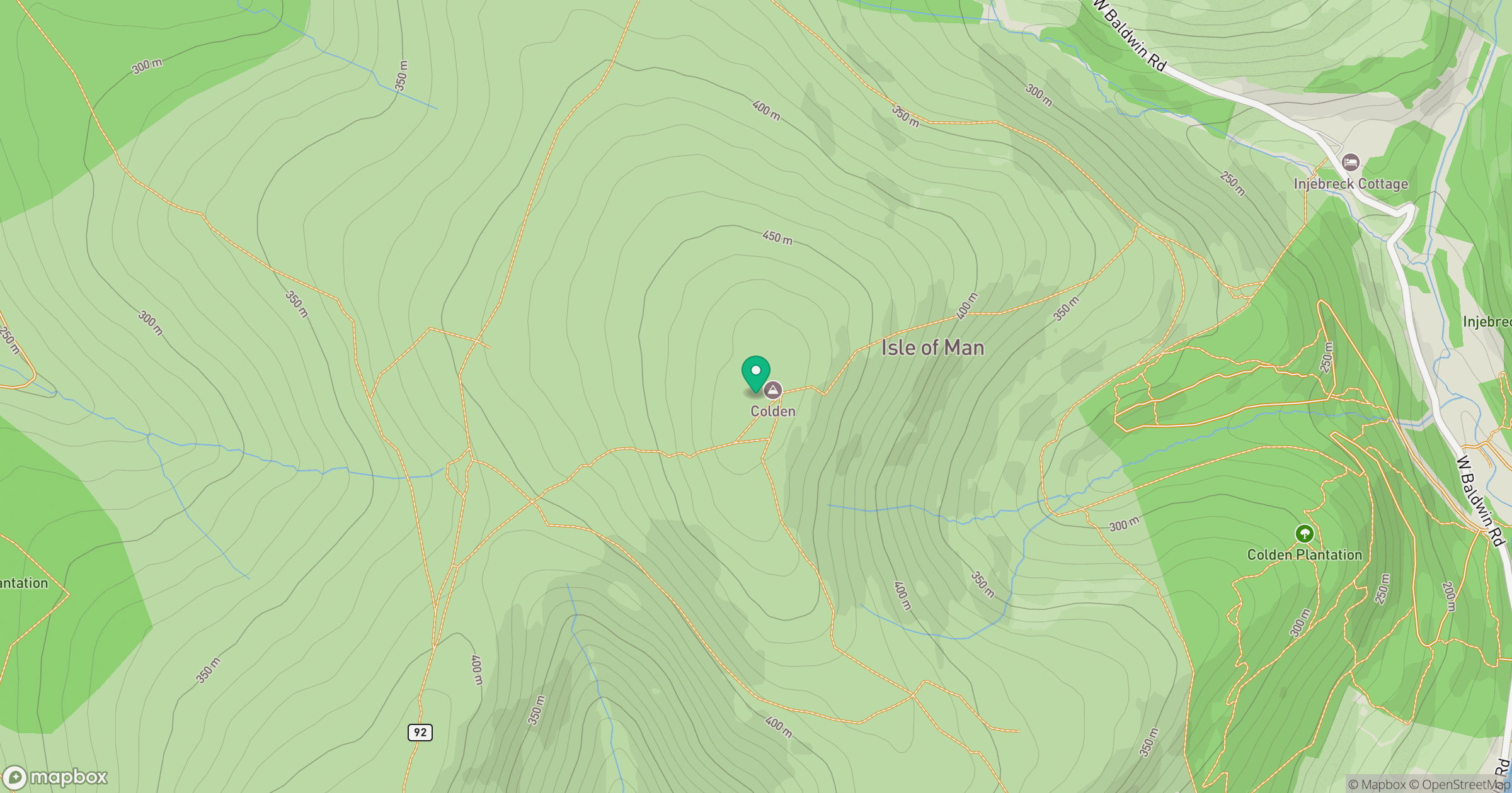 Colden location map
