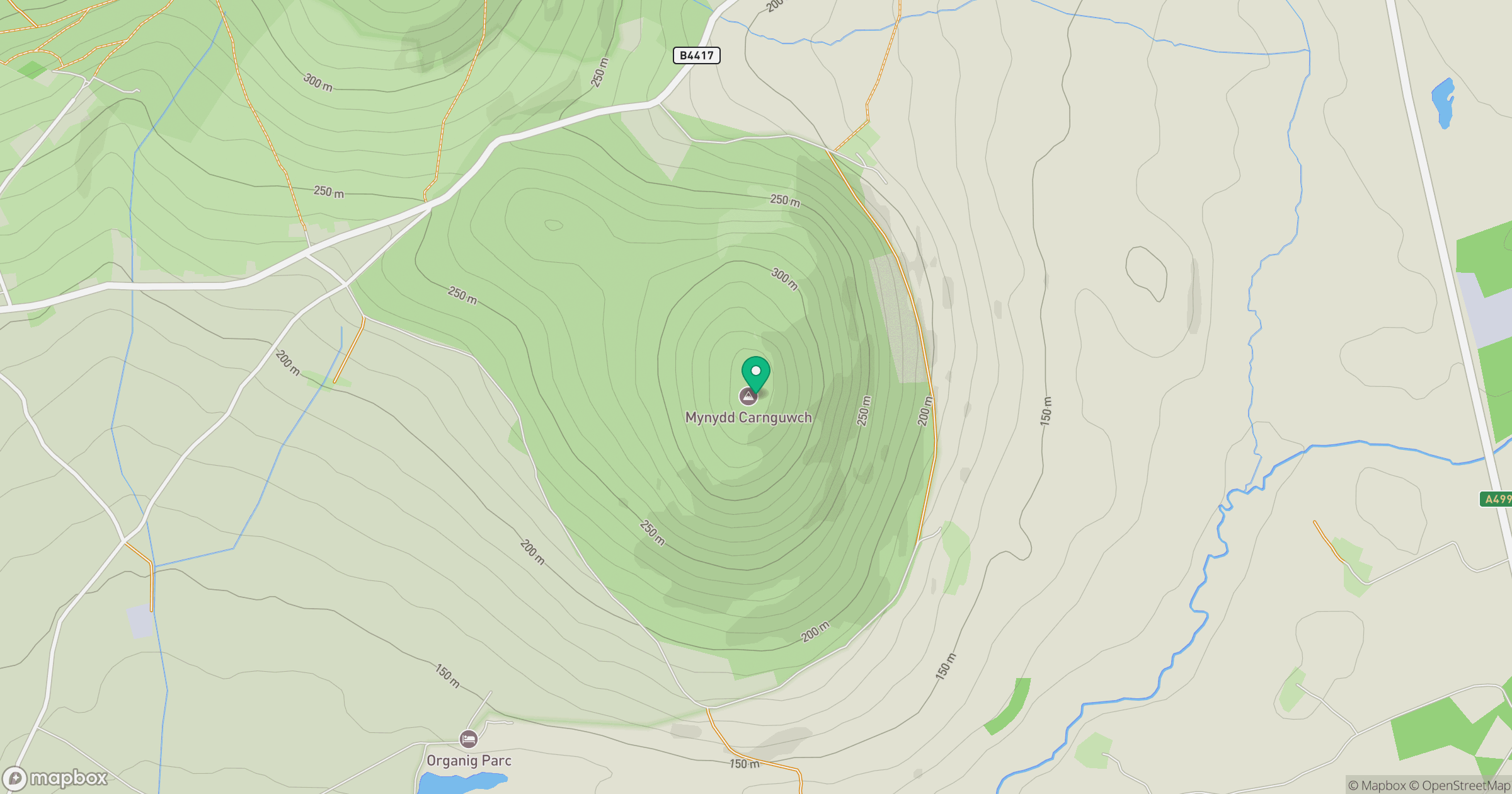 Mynydd Carnguwch location map