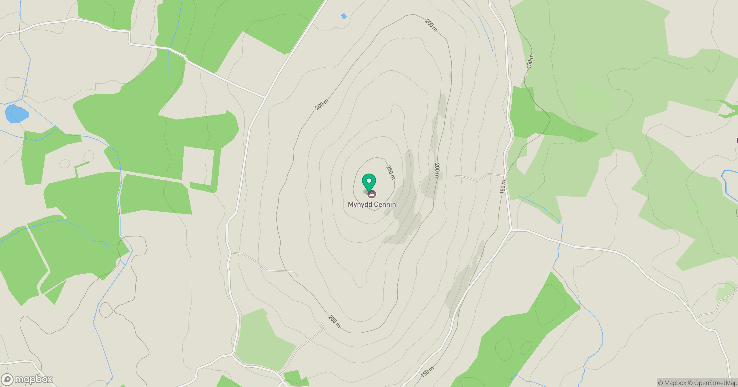 Mynydd Cennin location map