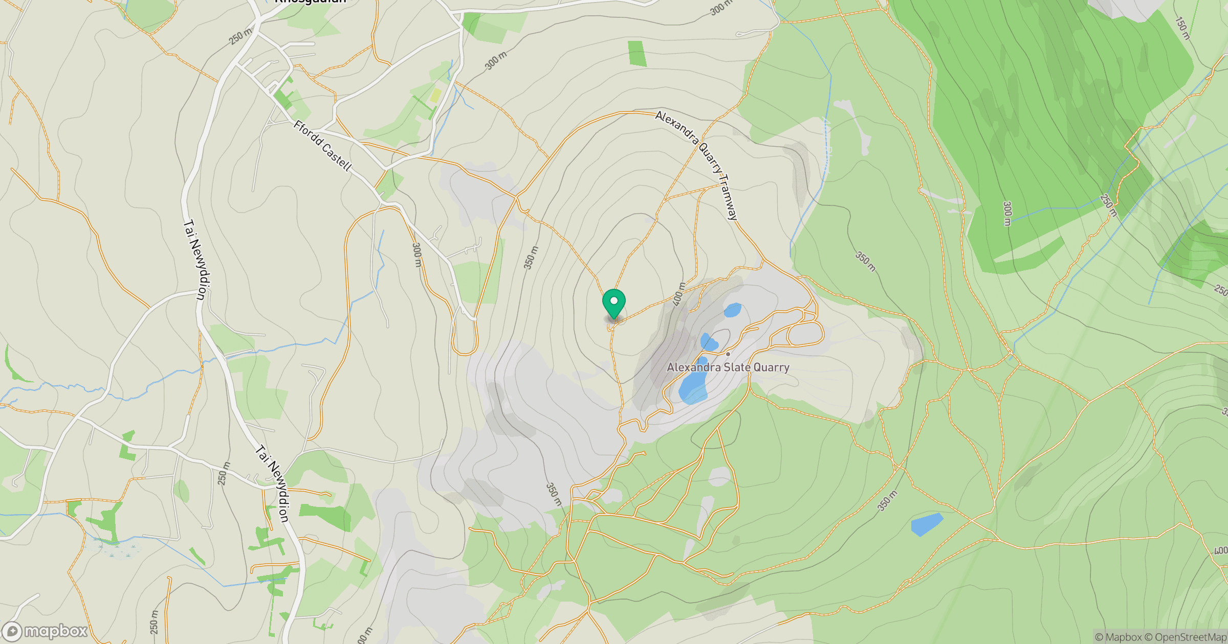 Moel Tryfan location map