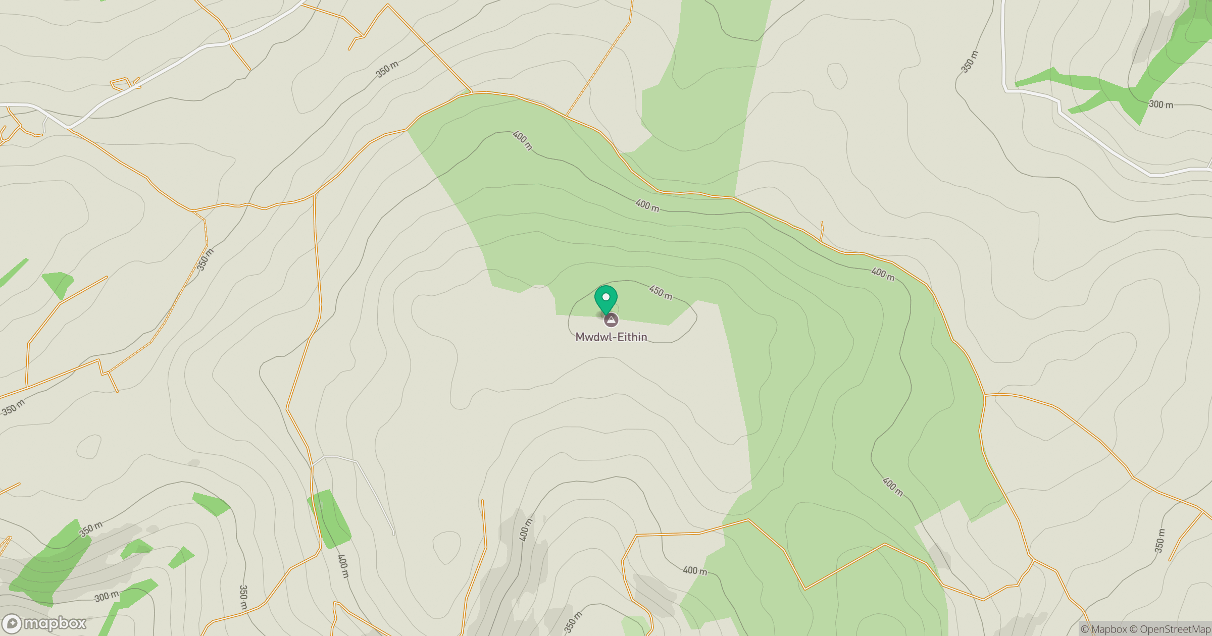 Mwdwl-eithin location map
