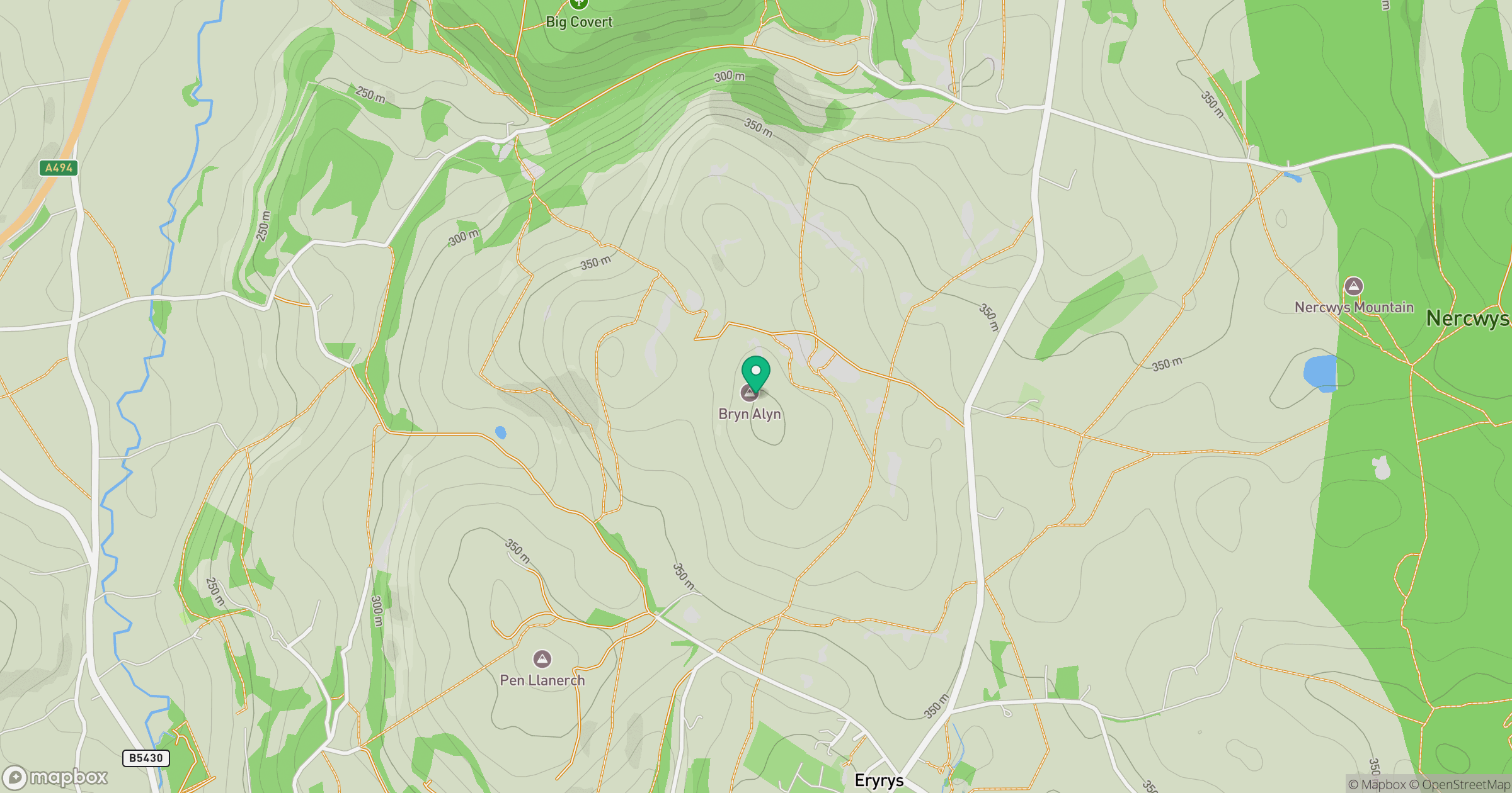 Bryn Alyn location map