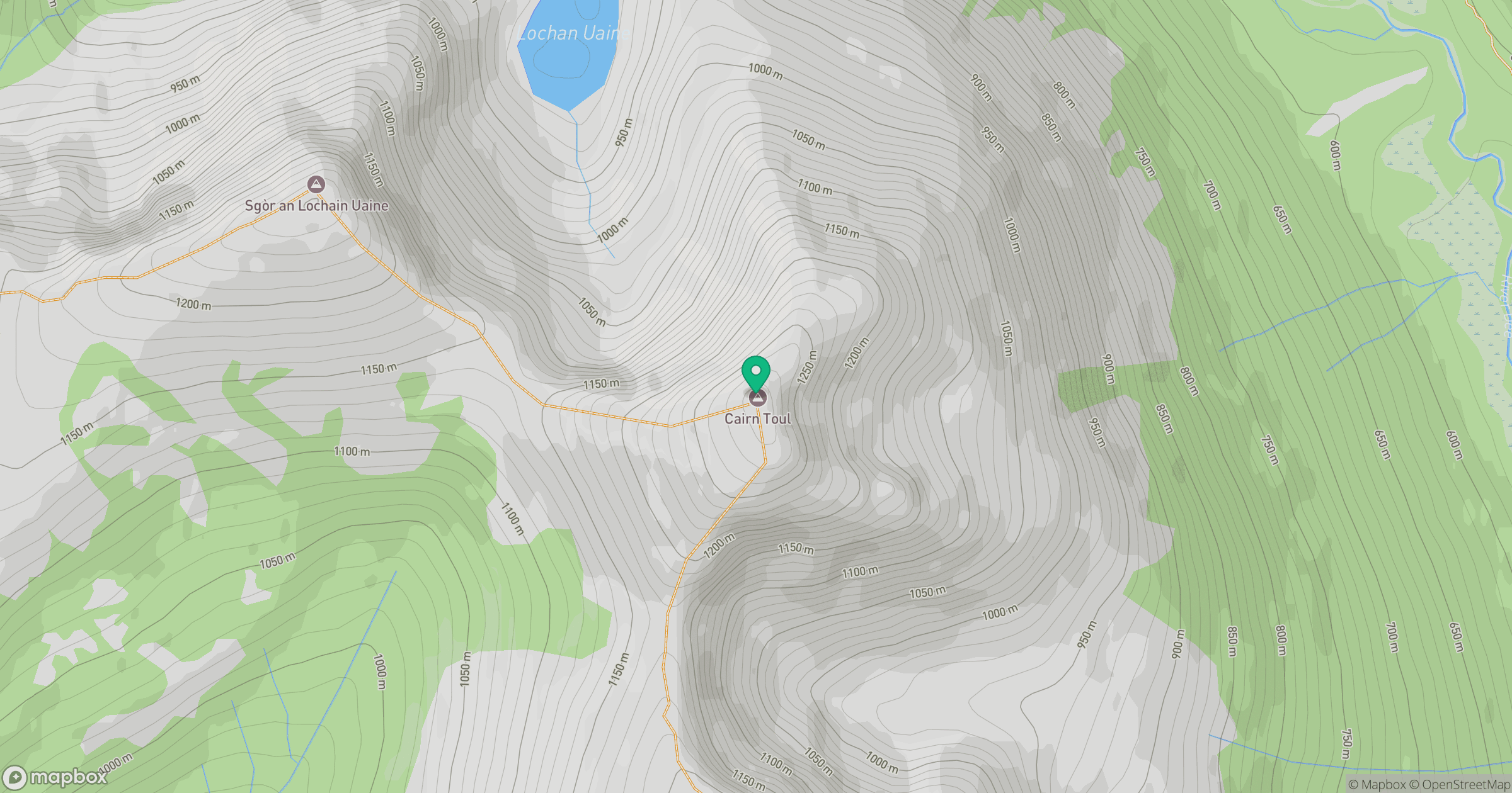 Cairn Toul location map