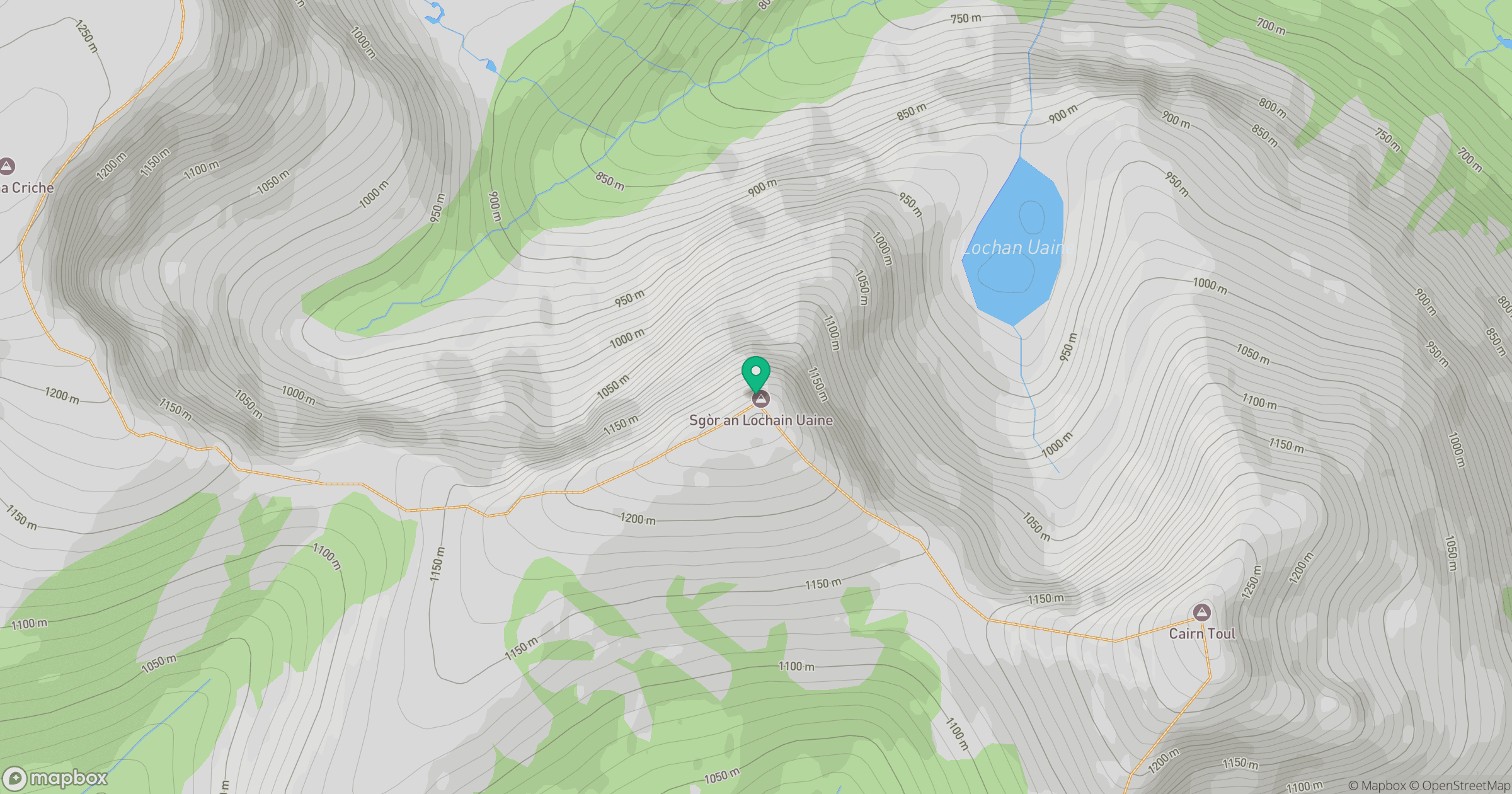 Sgor an Lochain Uaine location map