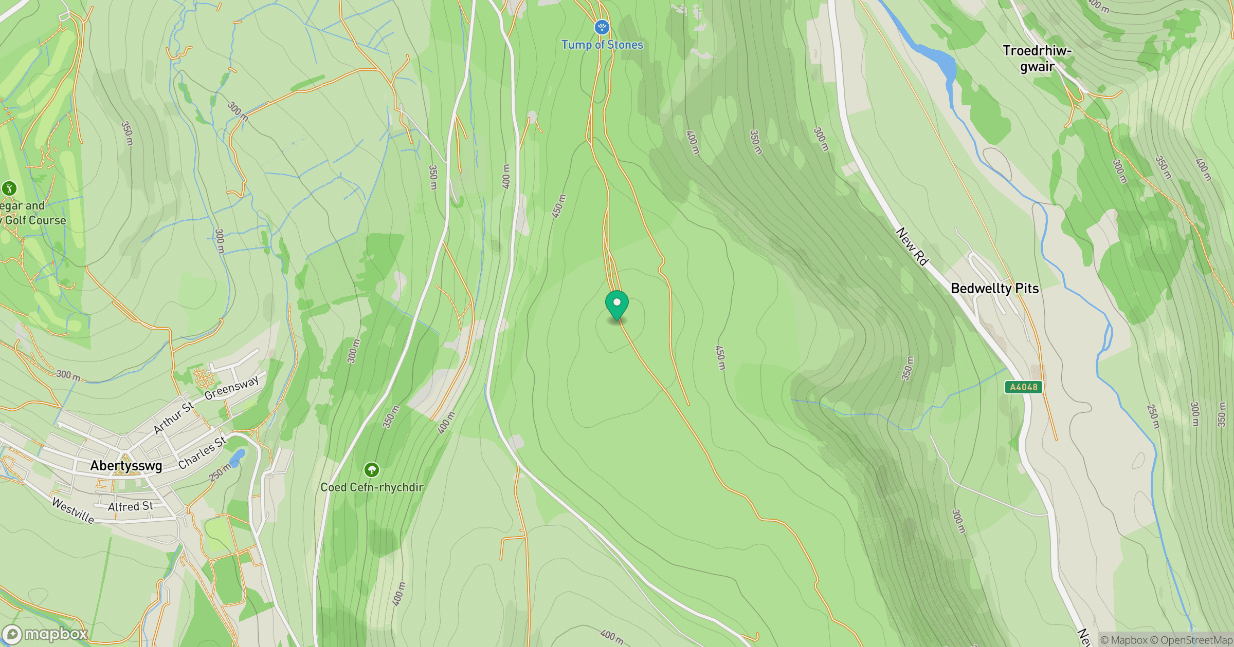 Mynydd Bedwellte location map